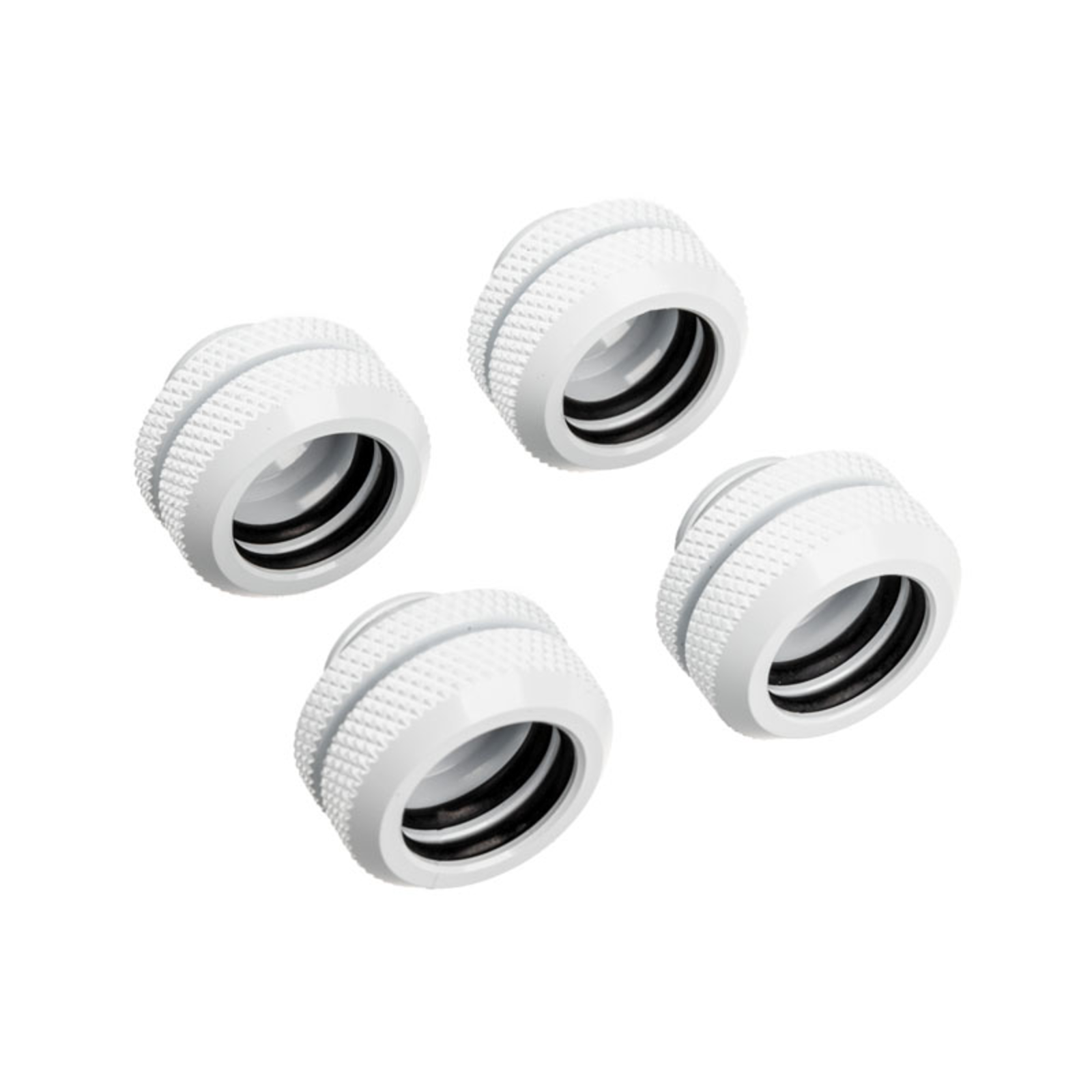 Corsair Hydro X Series XF Hardline Connection Straight G1/4 to 14mm AD Hardtube Pack of 4 White