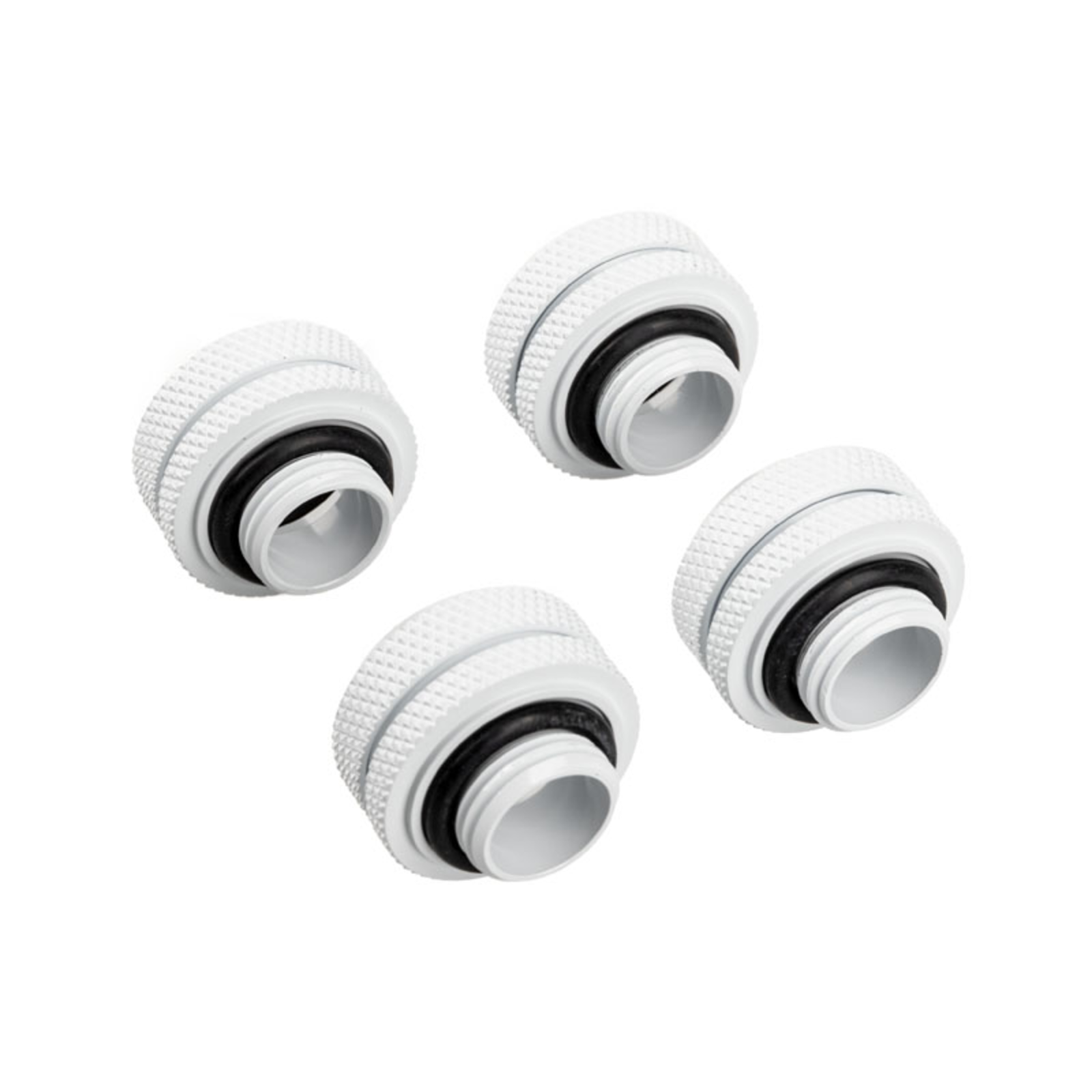 Corsair Hydro X Series XF Hardline Connection Straight G1/4 to 14mm AD Hardtube Pack of 4 White