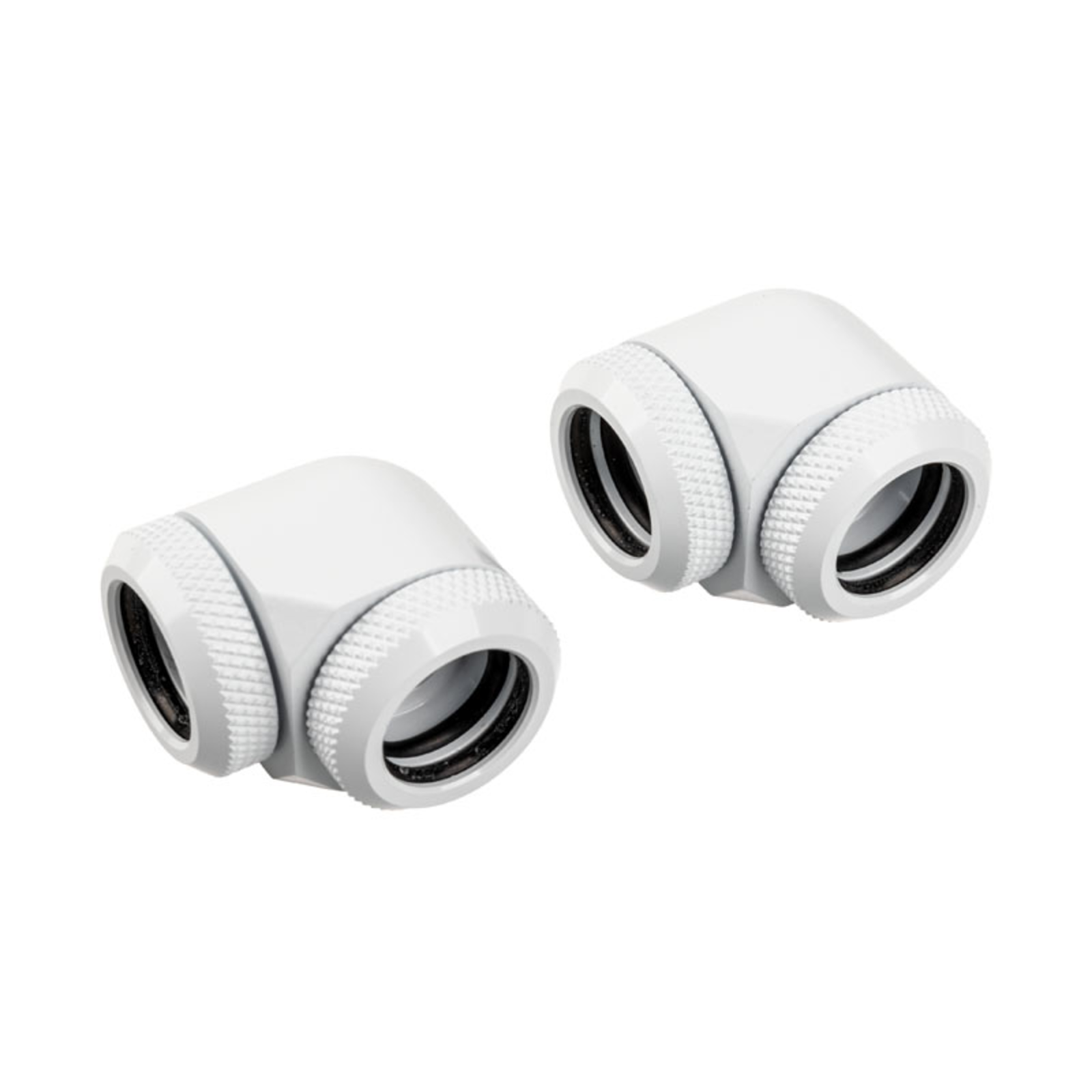 Corsair CX-9052020-WW White Adjustment Liquid Brass 1-4 Inch 90 Degrees