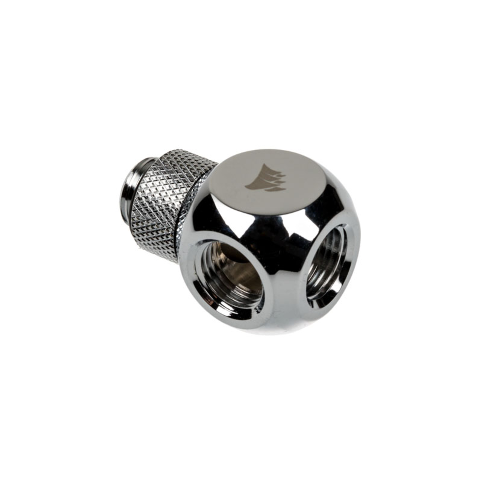 Corsair HydroxSeries XF Adapter Y-splitter G1/4inch Male to 2x G1/4inch Female redatable Silver
