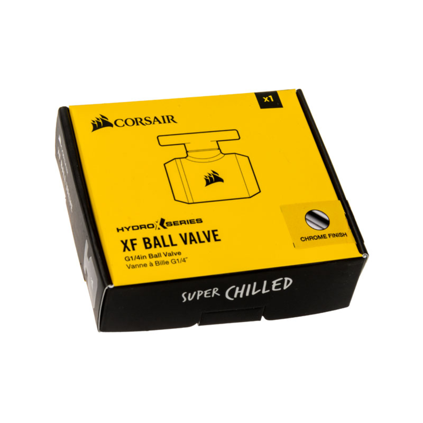 Corsair Hydro X Series XF Ball Valve Chrome