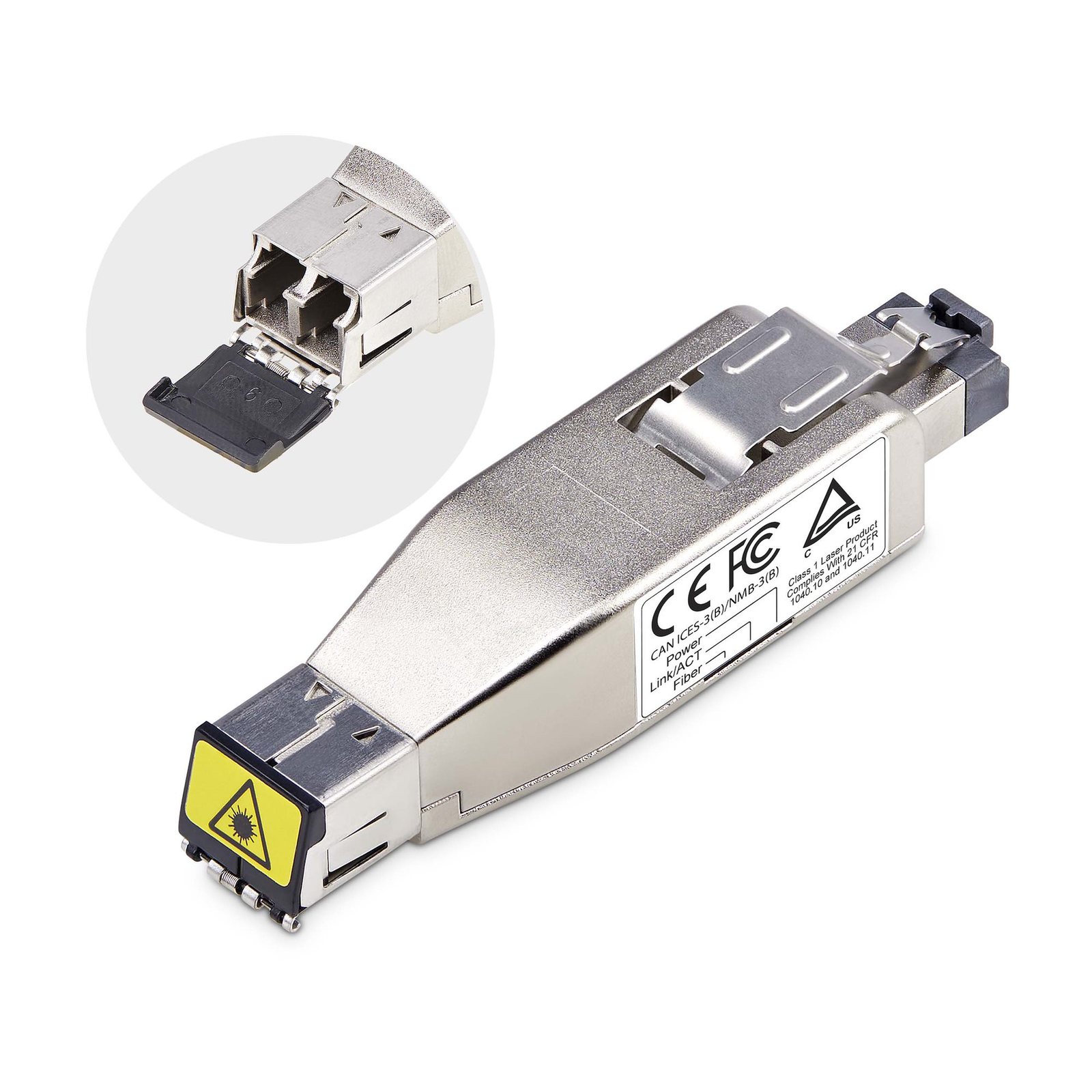 StarTech.com Fiber to RJ45 MEDIA CONVERTER POE MEDIA CONVERTER DONGLE SMF/M