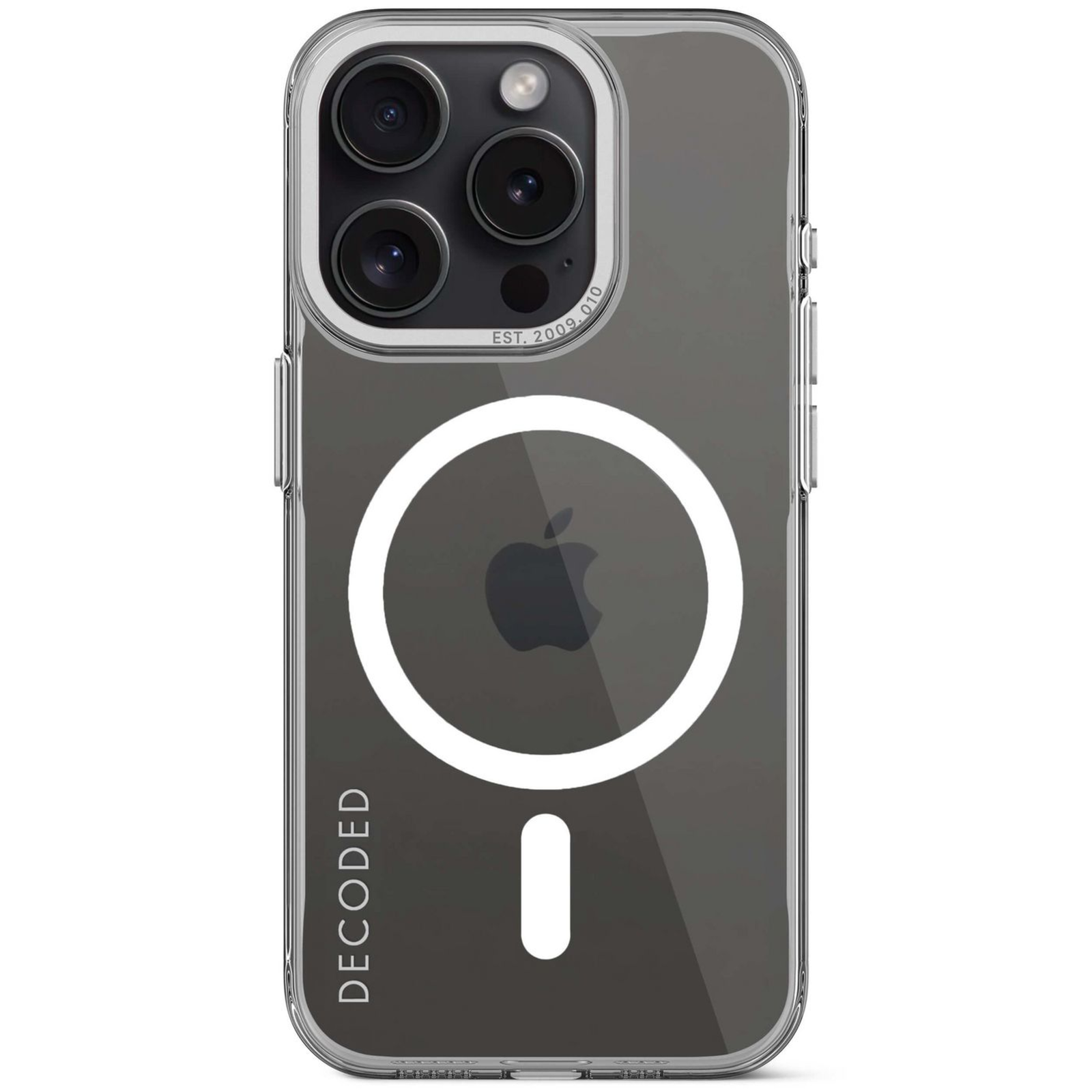 Decoded Recycled Plastic Backcover IP 15 Pro Transparant