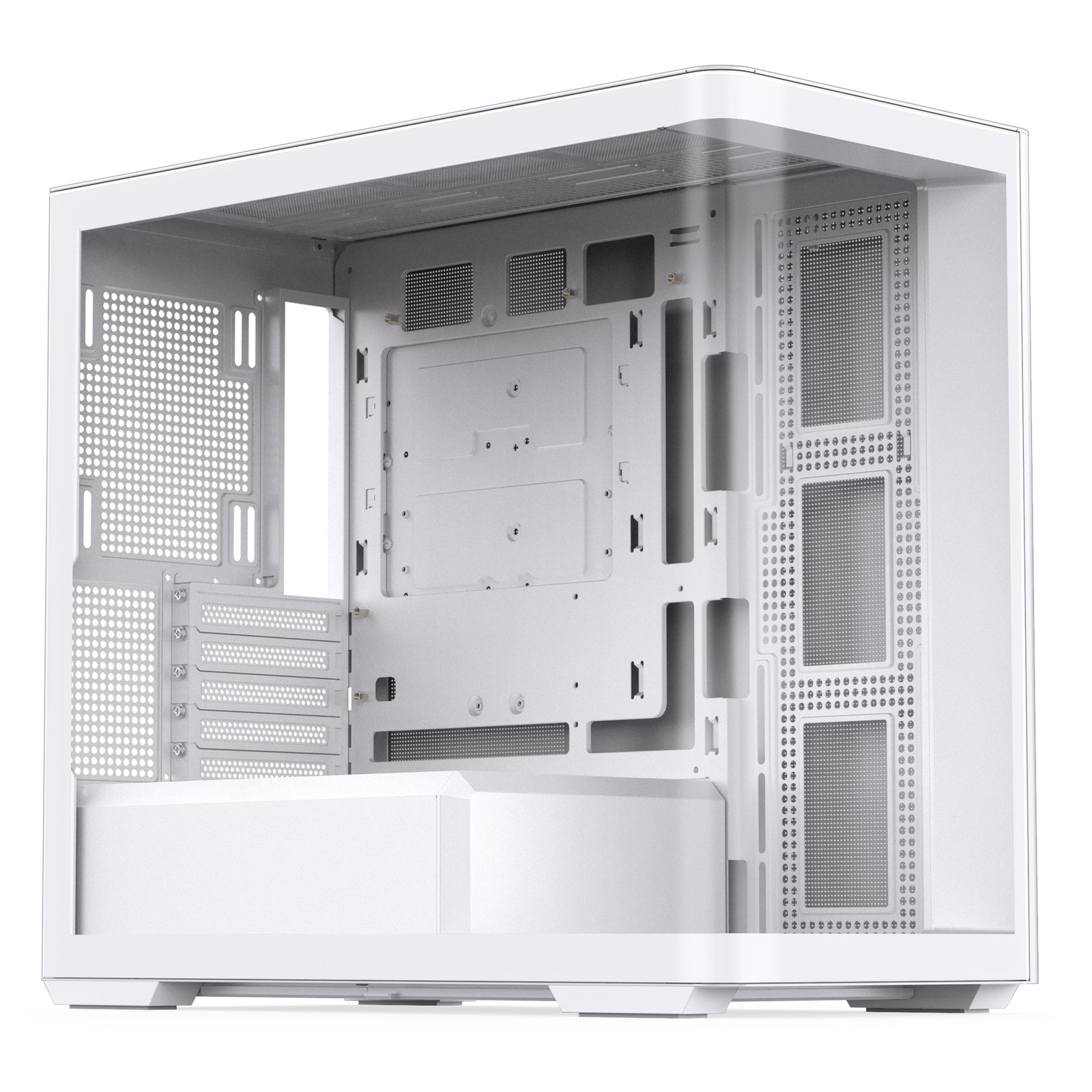 jonsbo D300 Midi-Tower 270 Degrees Tempered Glass White