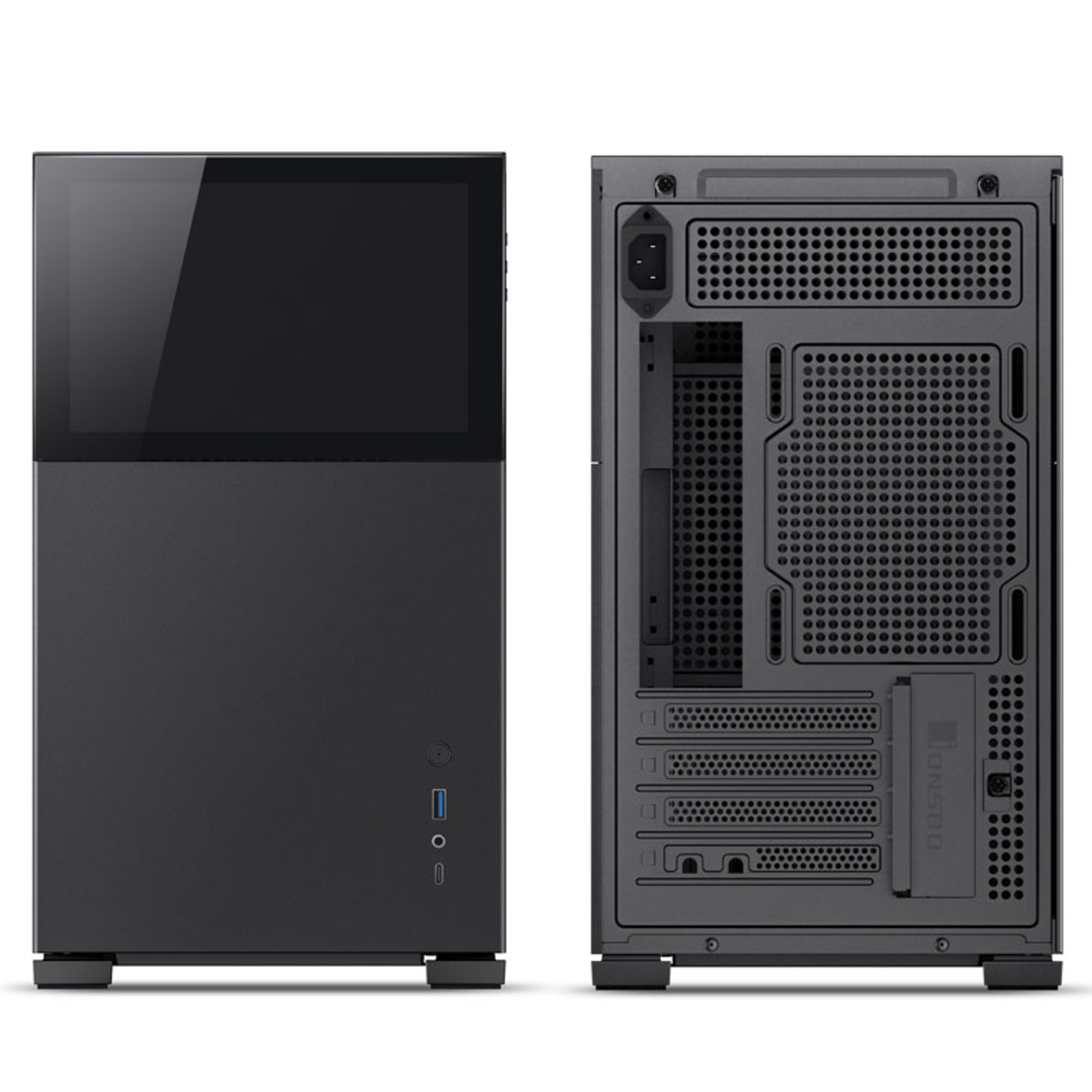 jonsbo D31 Screen Micro-ATX Case Tempered Glass Black