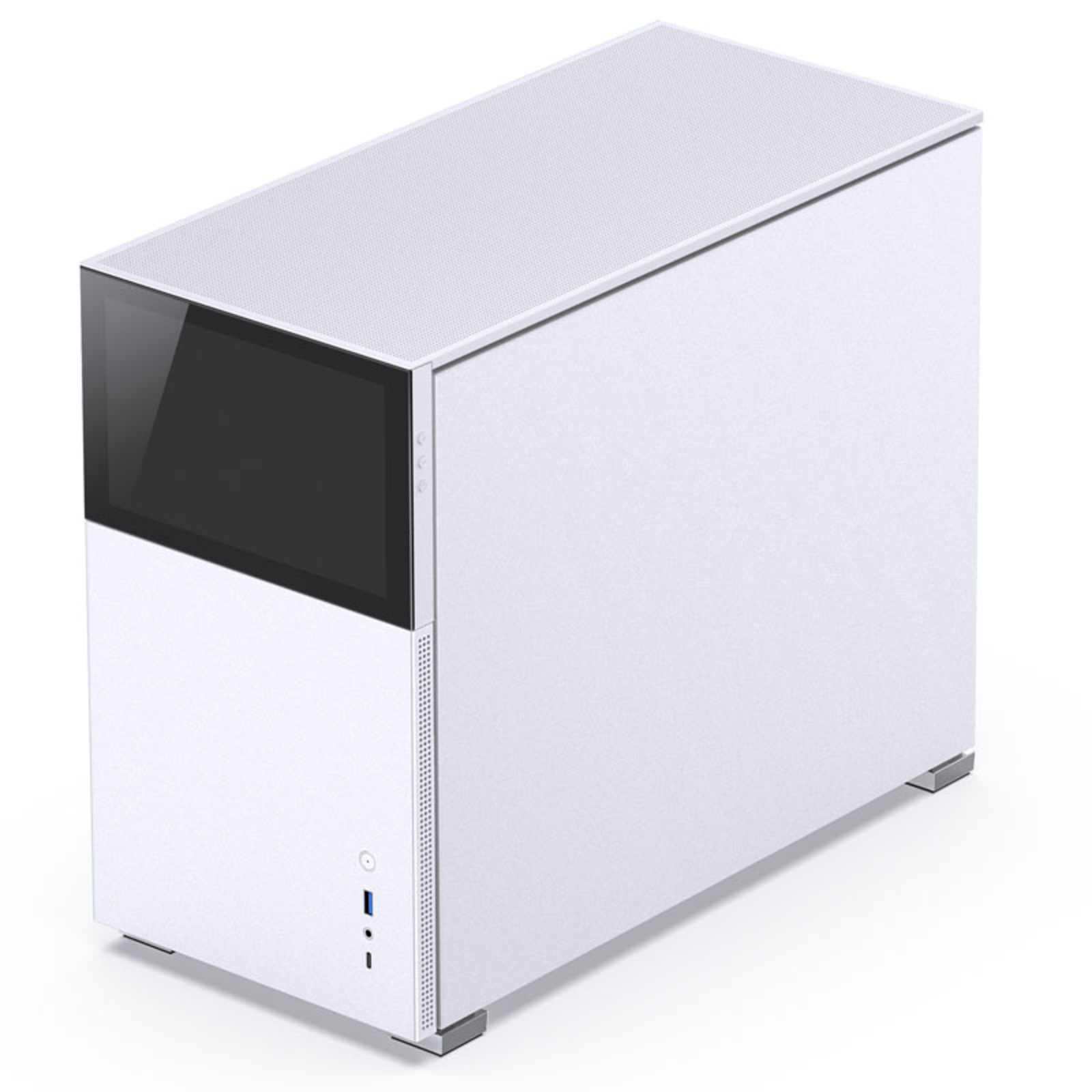 jonsbo D31 Screen Micro-ATX Case Tempered Glass White
