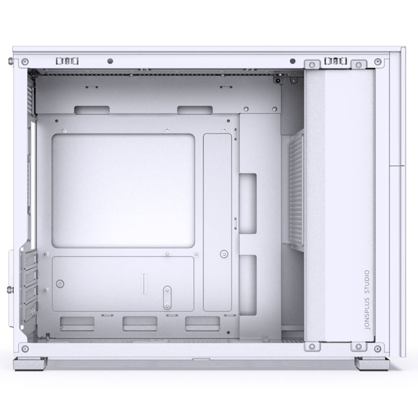 jonsbo D31 Screen Micro-ATX Case Tempered Glass White