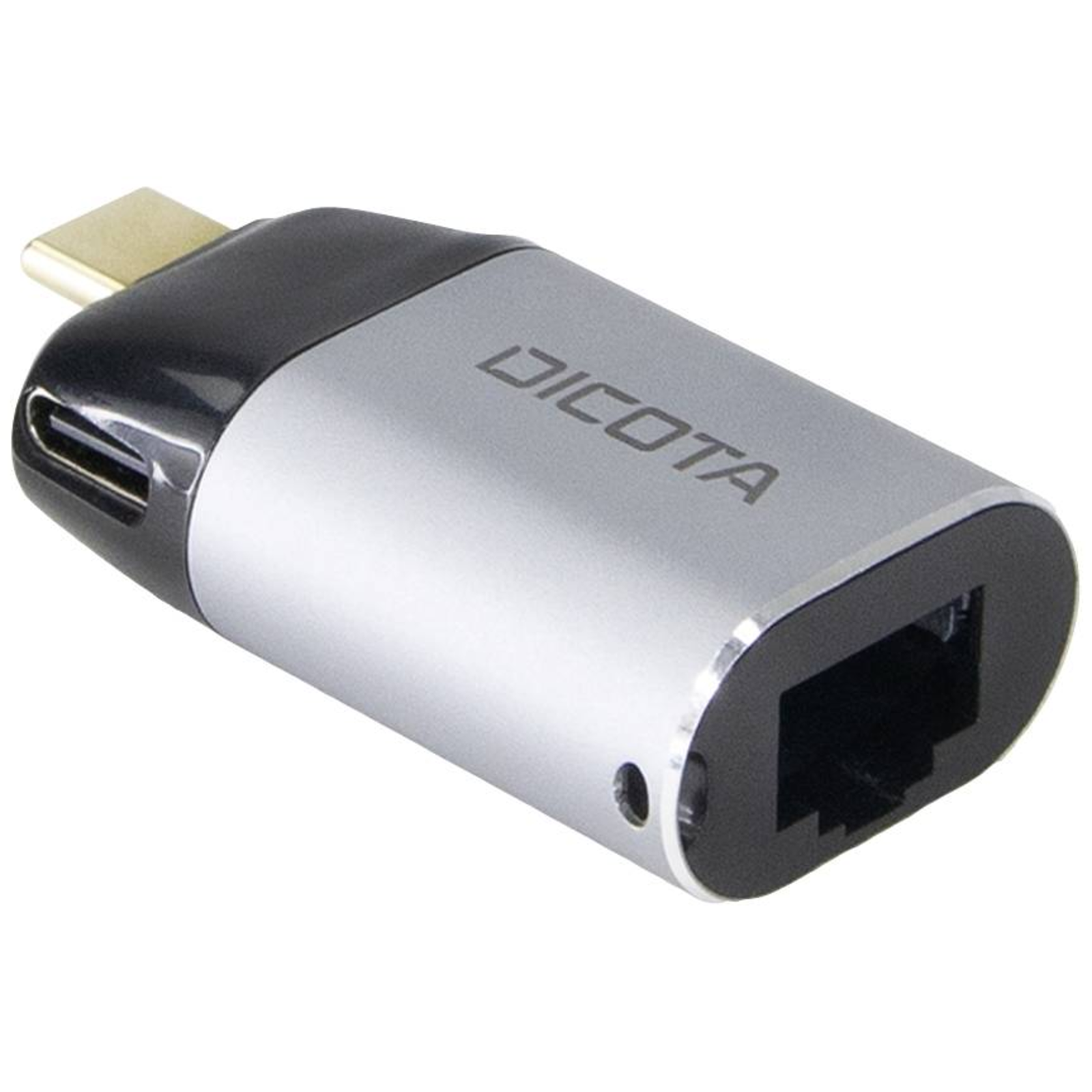 Dicota USB-C to Ethernet Mini Adapter with PD 100W Silver