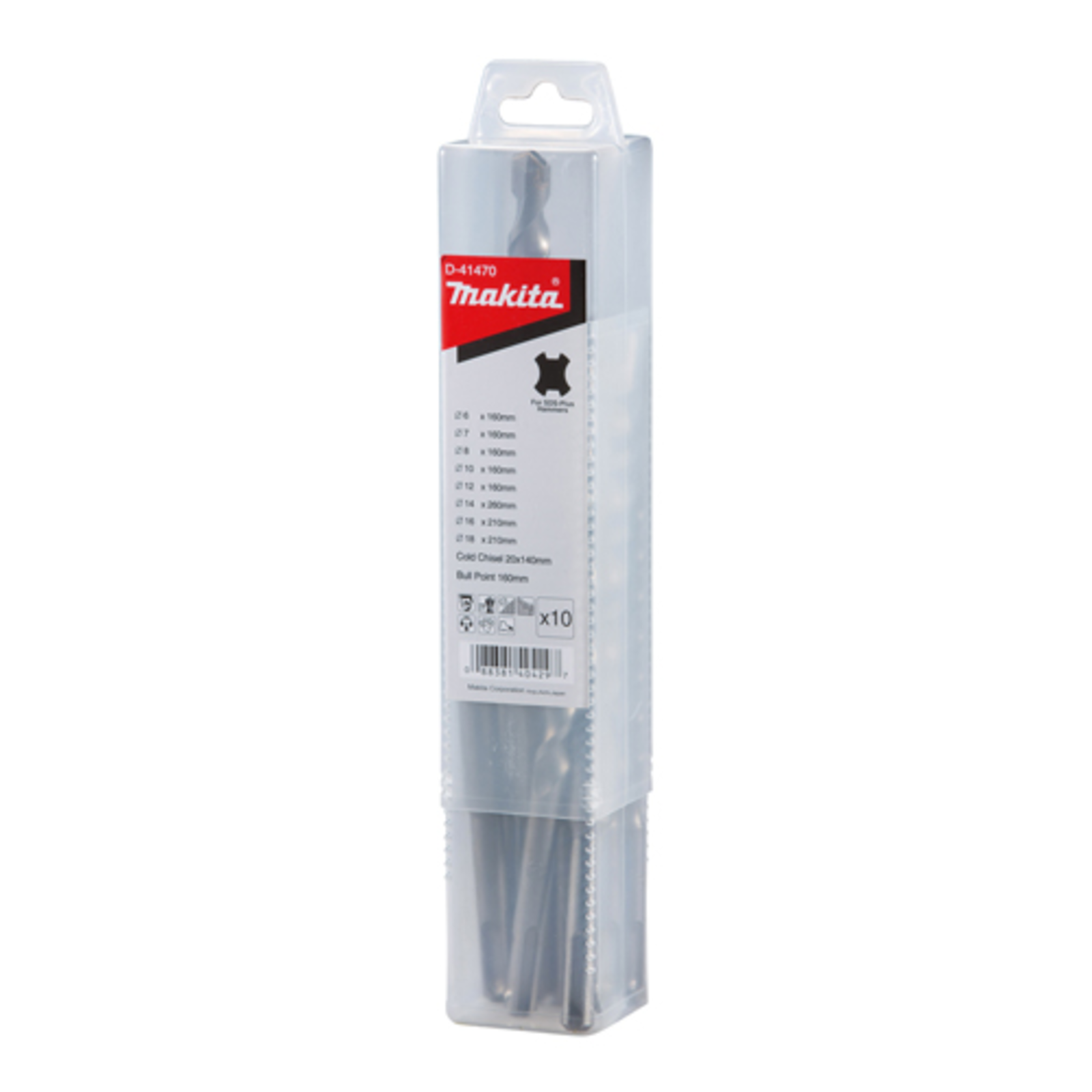 Makita Drilling Insert And Chisel Set for Concrete