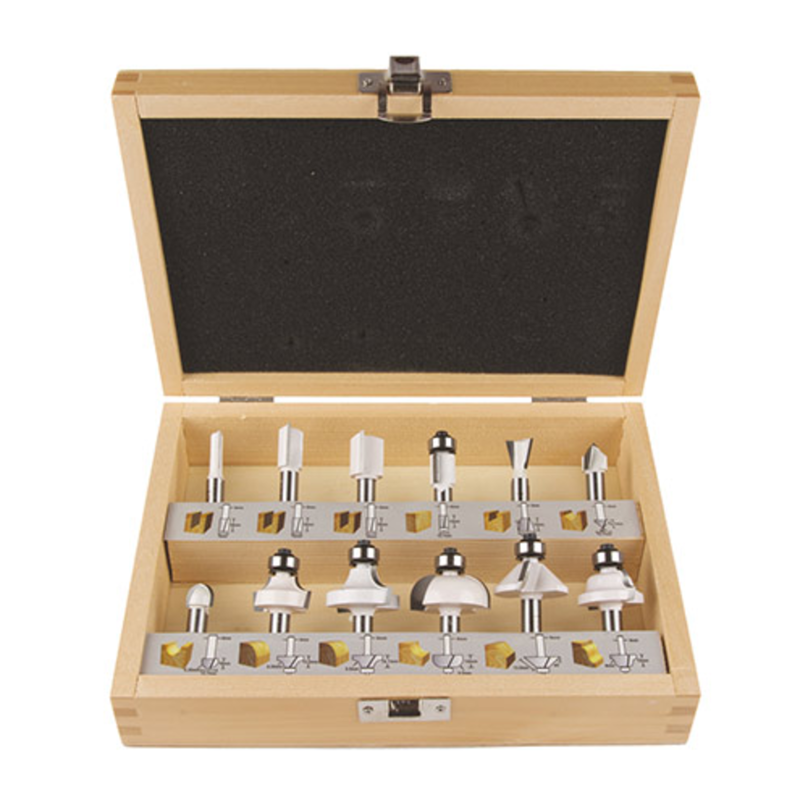 Makita Milling Cutter Set D-53556 12-piece 8mm Shank