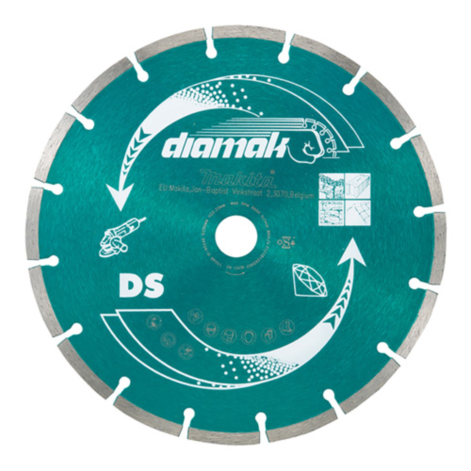 Makita Diamak Diamond Cutting Disc for Concrete Marble Slate Soft Brick Cement Brick