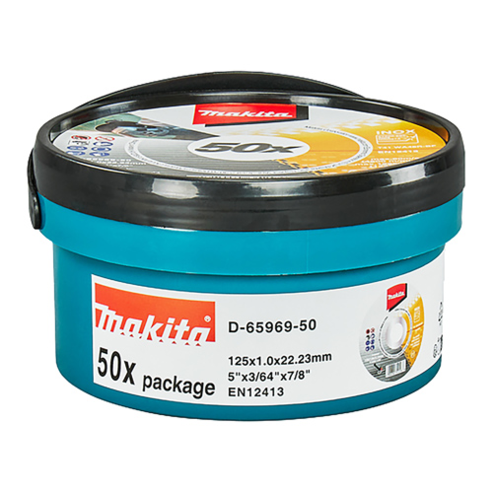 Makita D-65969-50 INOX Cutting Disc for Angle Grinders 125x1.00mm