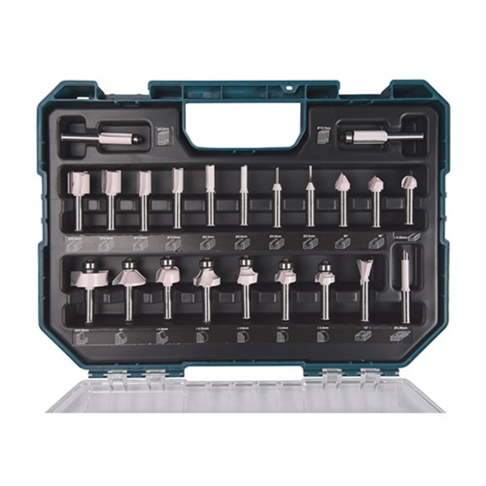 Makita Milling Cutter Set D-74778 22-piece 8mm Shank