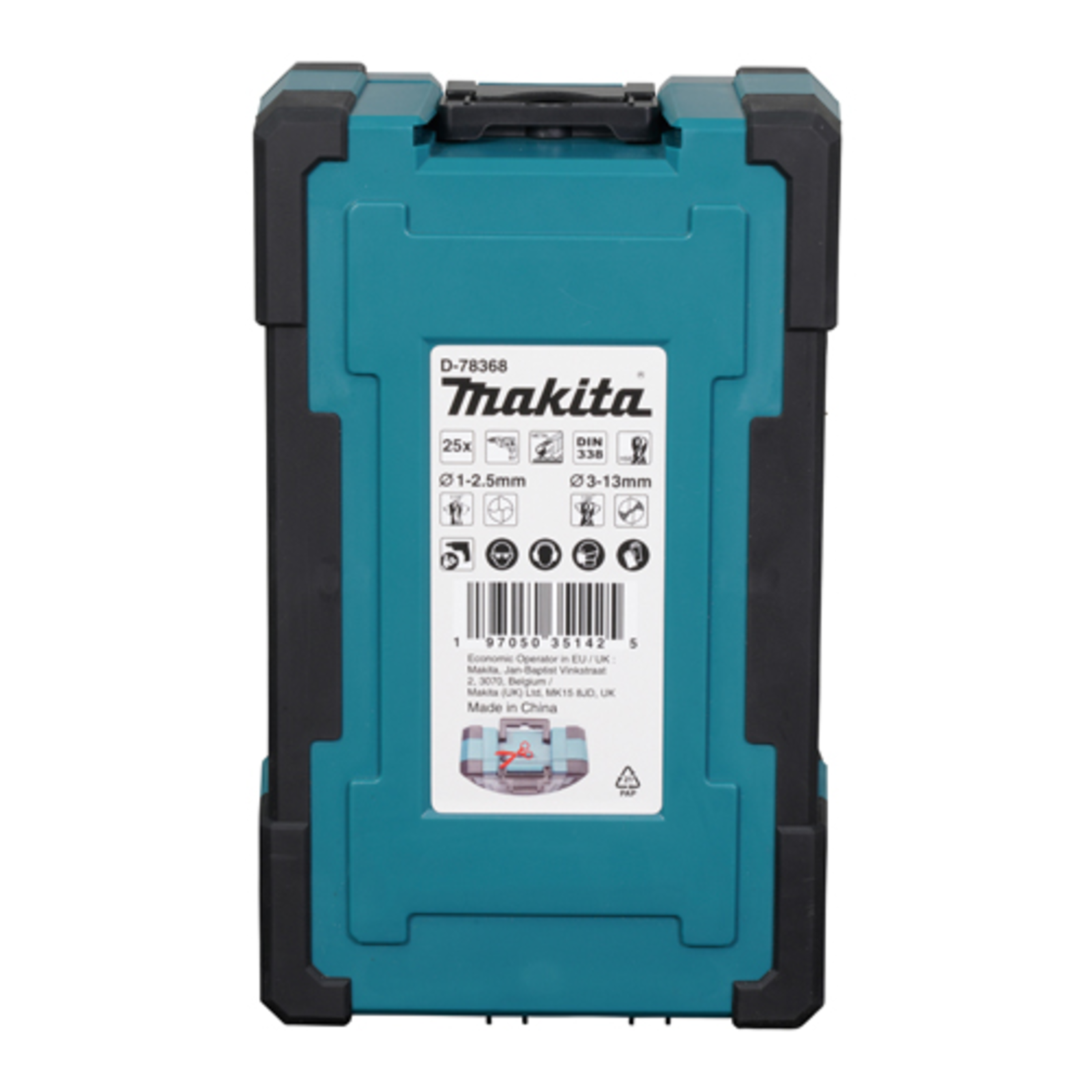 Makita D-78368 HSS-GS Metal Drill Bit Set Diameter 1.00 13.0mm (D-78368)