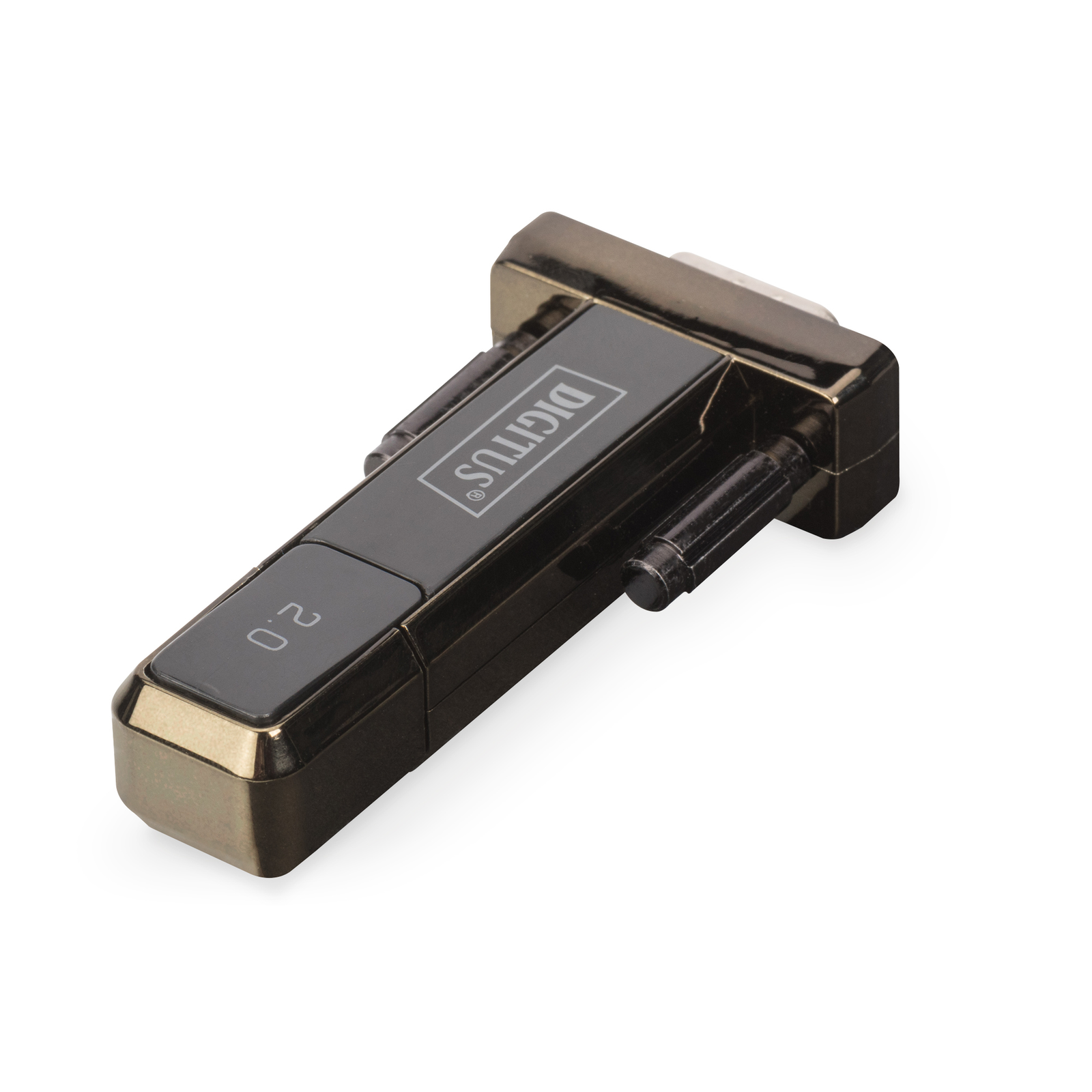 Digitus USB 2.0 Adapter USB-A Plug And Gt 9-pin Serial Plug Black Incl. 80cm Cable