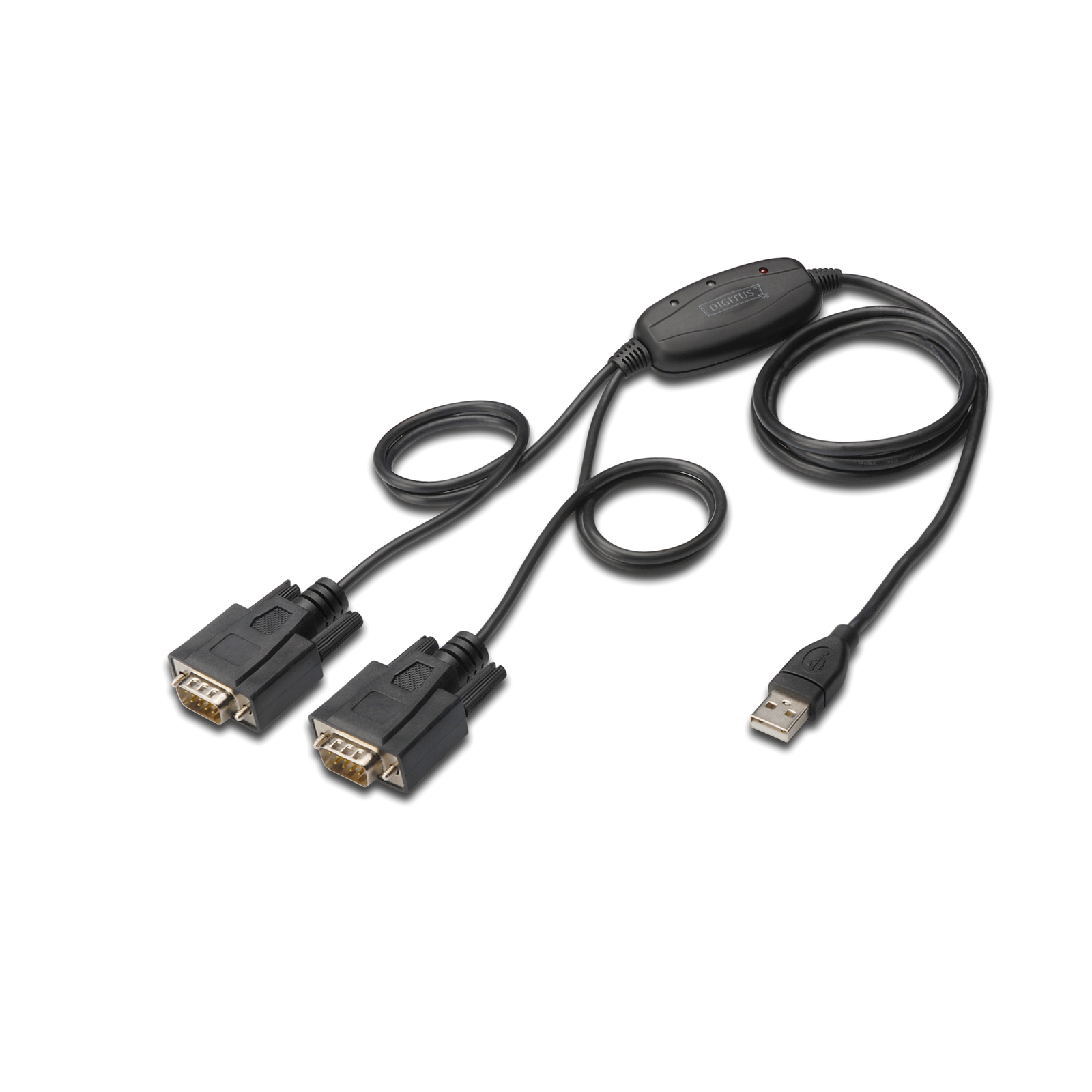 Digitus USB 2.0 Connection Cable 2.0 -2x RS232 Cable 1.5m Black
