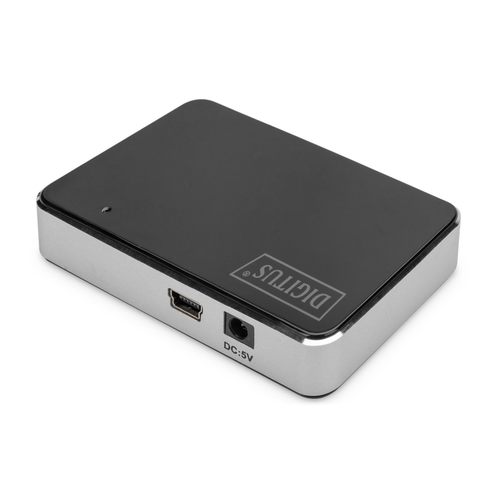 Digitus 4-port USB 2.0 Hub Black Silver