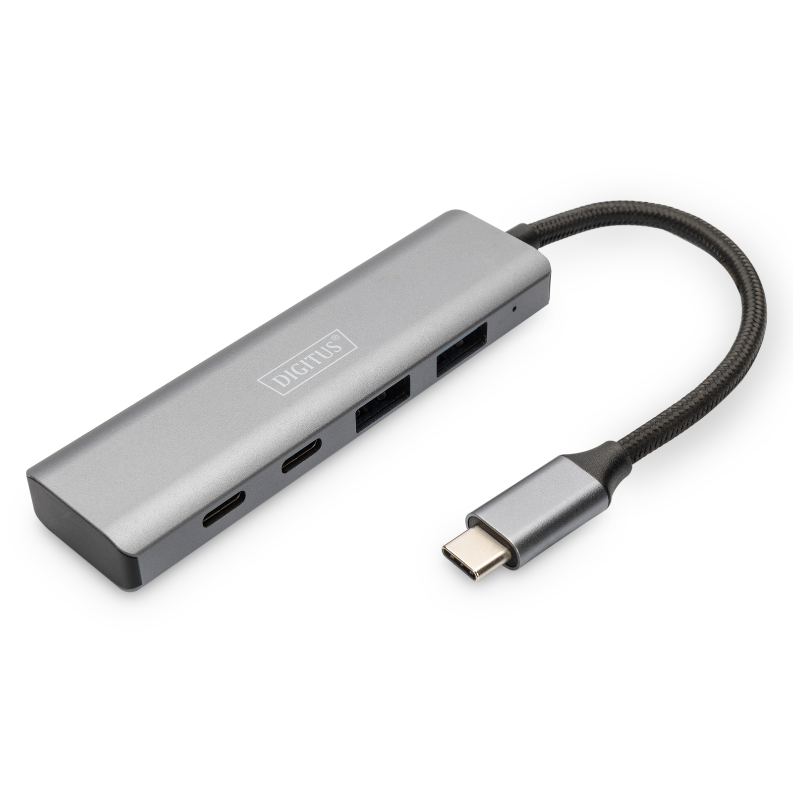 Digitus USB-C Hub 4-2.1 2xA3.12xC2.1 Int.cable Silver