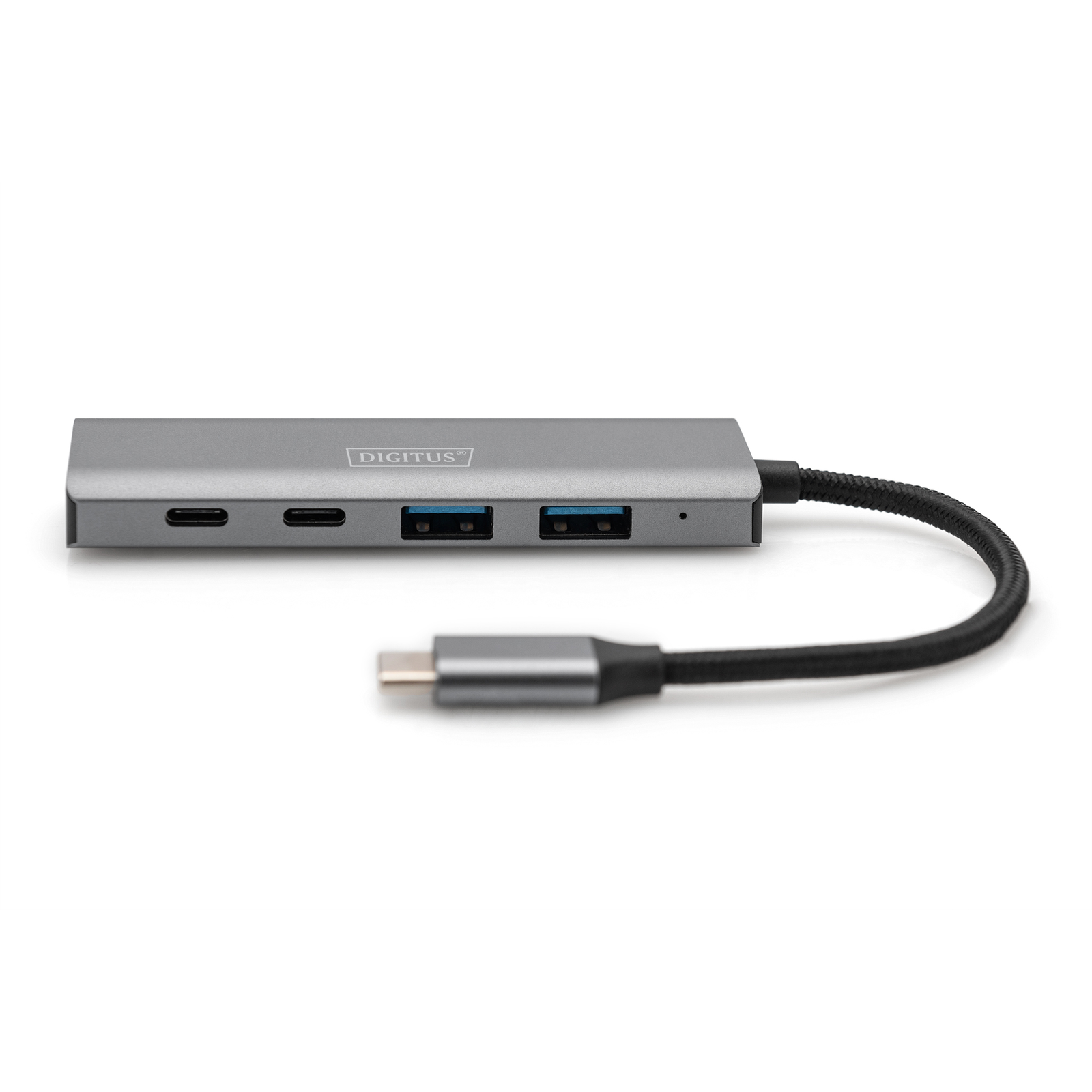 Digitus USB-C Hub 4-2.1 2xA3.12xC2.1 Int.cable Silver