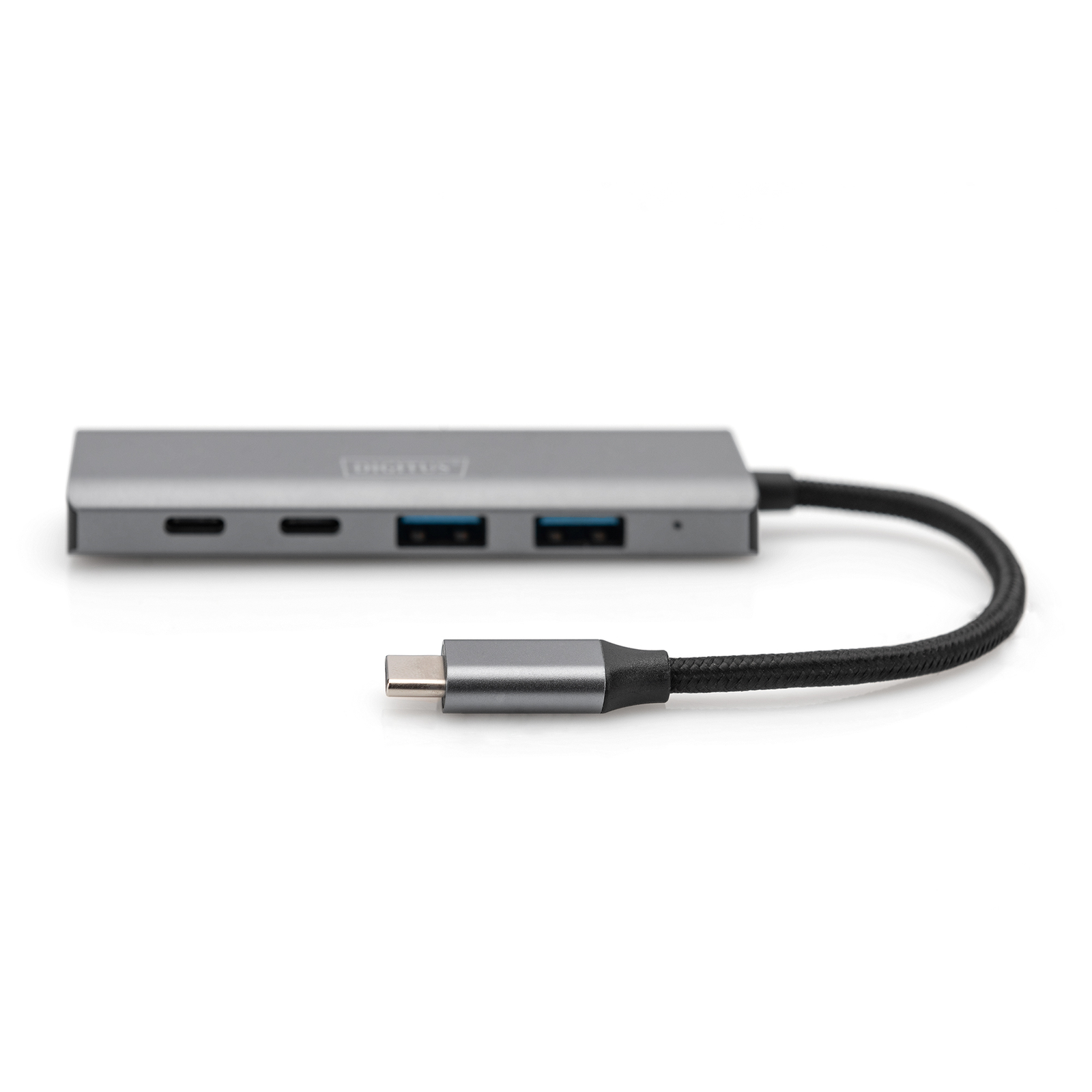 Digitus USB-C Hub 4-2.1 2xA3.12xC2.1 Int.cable Silver