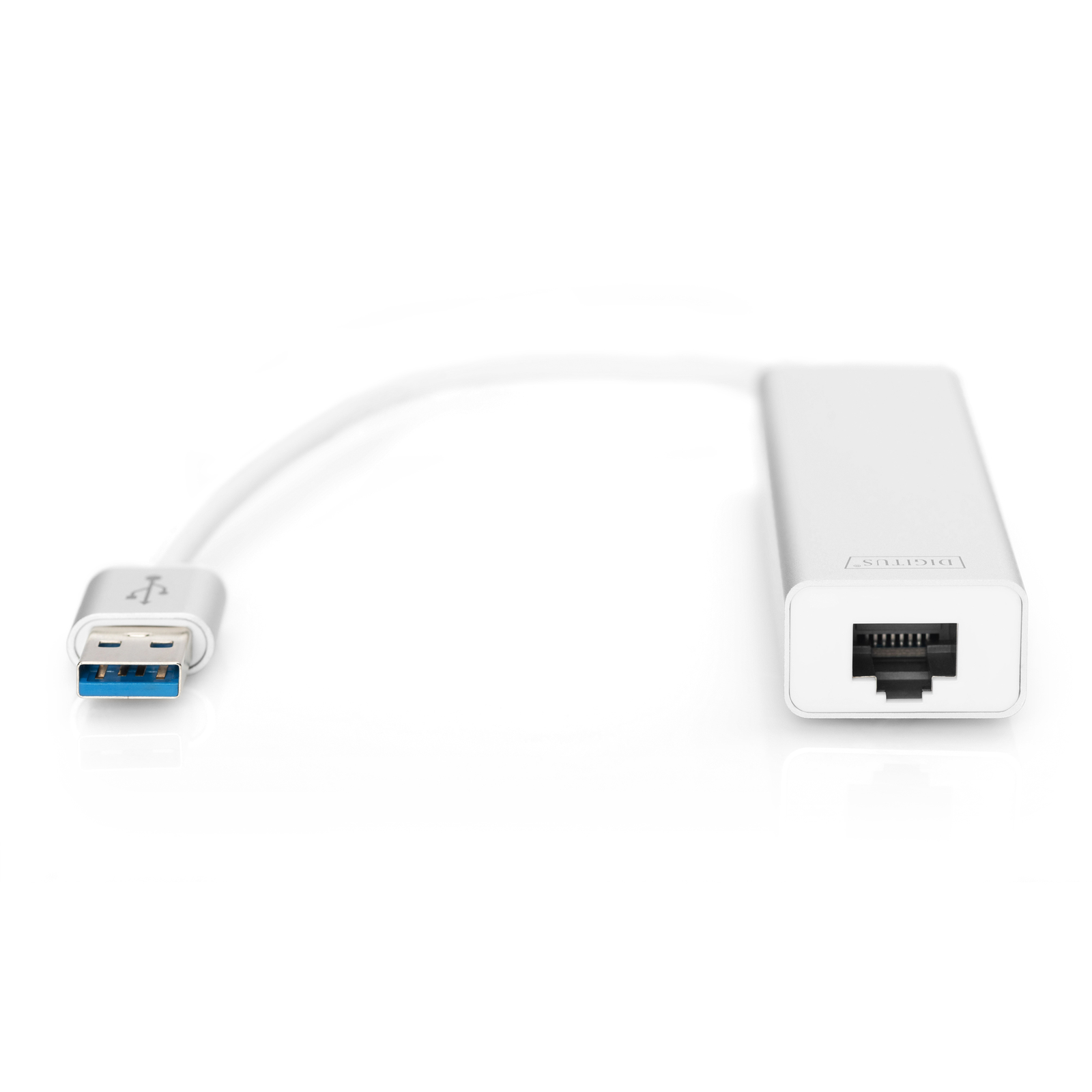 Digitus USB Hub 3-3.0 3xA3.0 1xLAN Integr. Cable We
