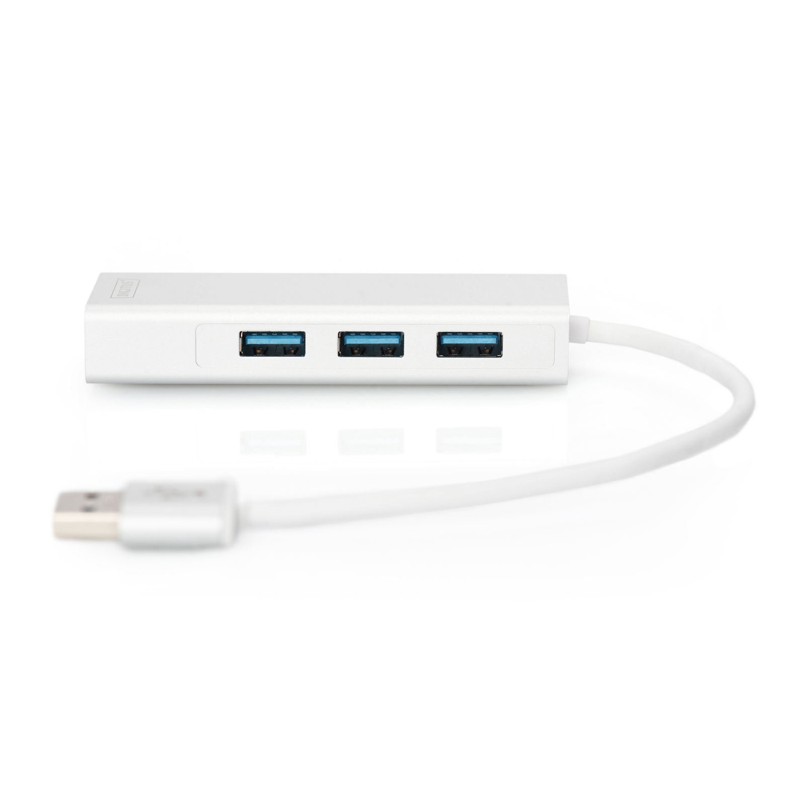 Digitus USB Hub 3-3.0 3xA3.0 1xLAN Integr. Cable We