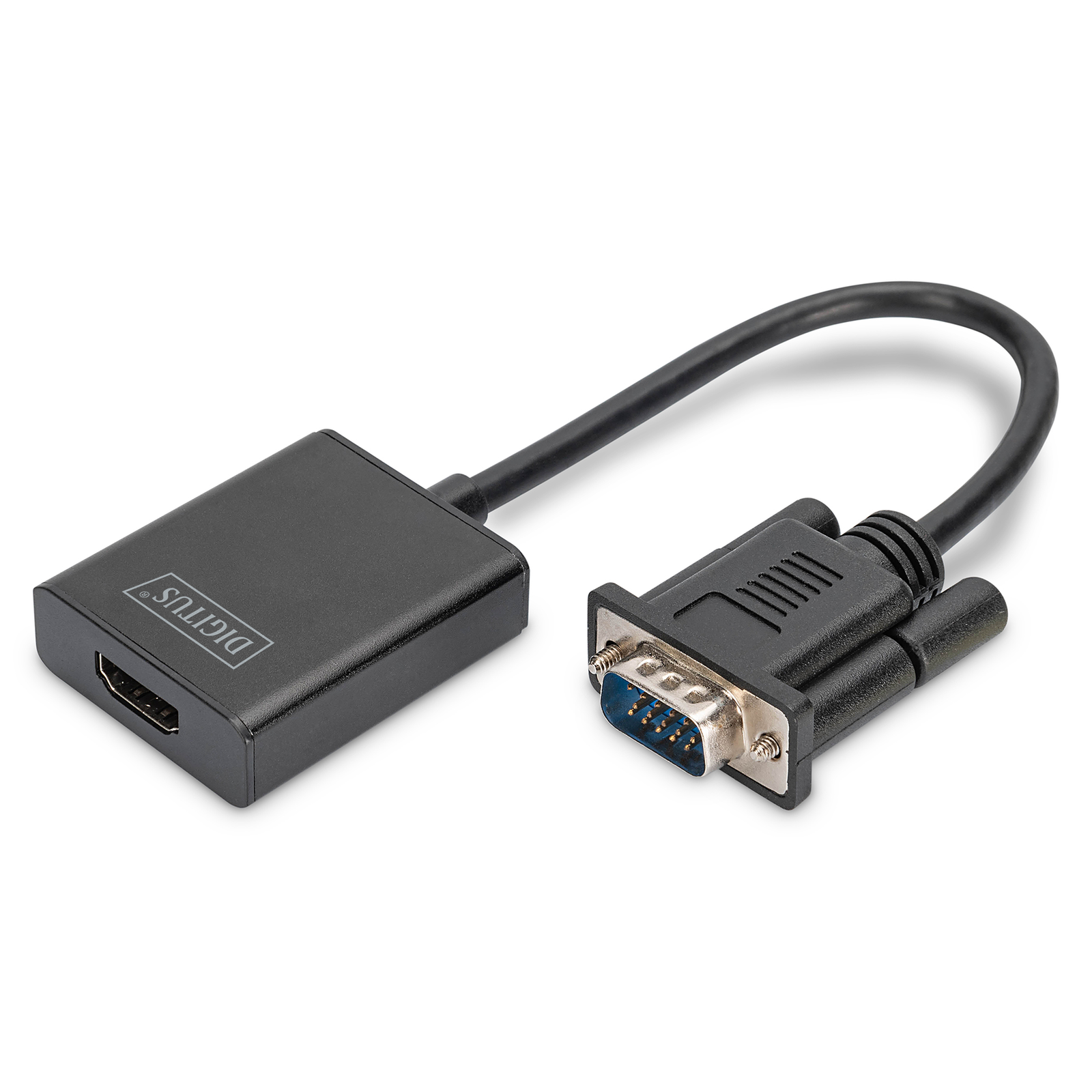 Digitus Adapter VGA HDMI ST-BU 15cm Black
