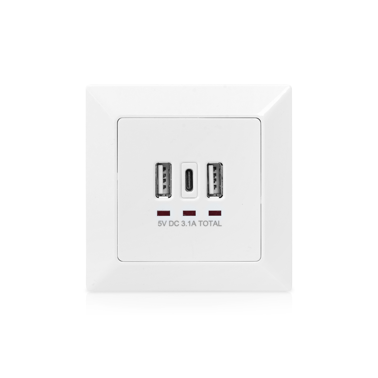 Digitus Socket Outlet with USB A USB-C Ports Flush-mounted