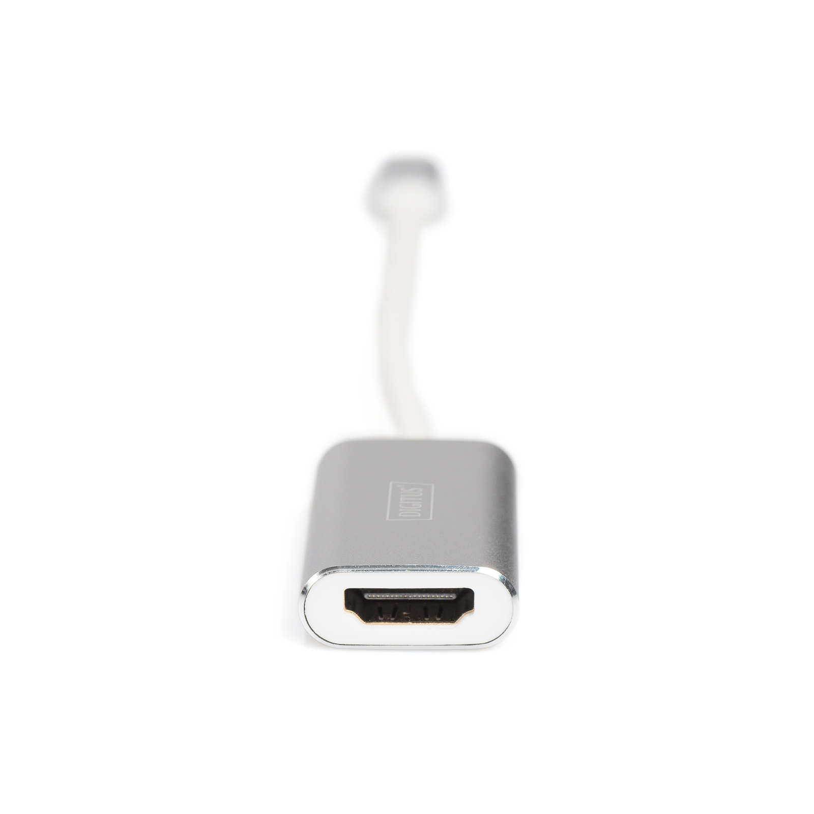 Digitus USB Adapter USB-C Plug And Gt HDMI 4K Socket White Silver 20cm