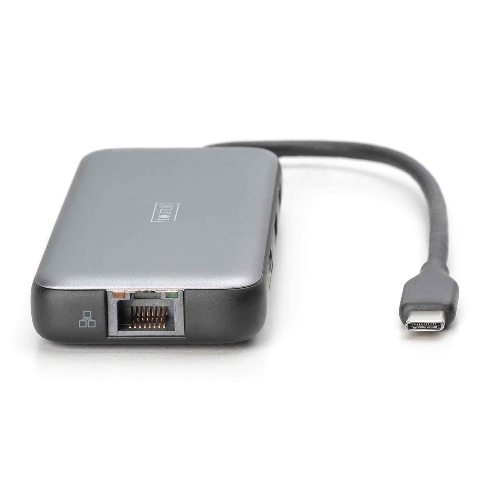DIGITUS Docking USB-C-HDMI,USB3.0,RJ45,SD,MicroSD,CPD Alu S