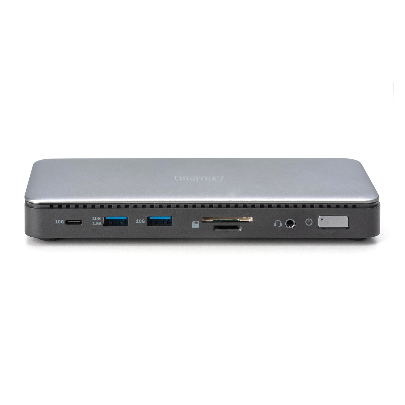 DIGITUS Docking USB-C-HDMI,DP,USBA,USBC,RJ45,DC,Audio Silver