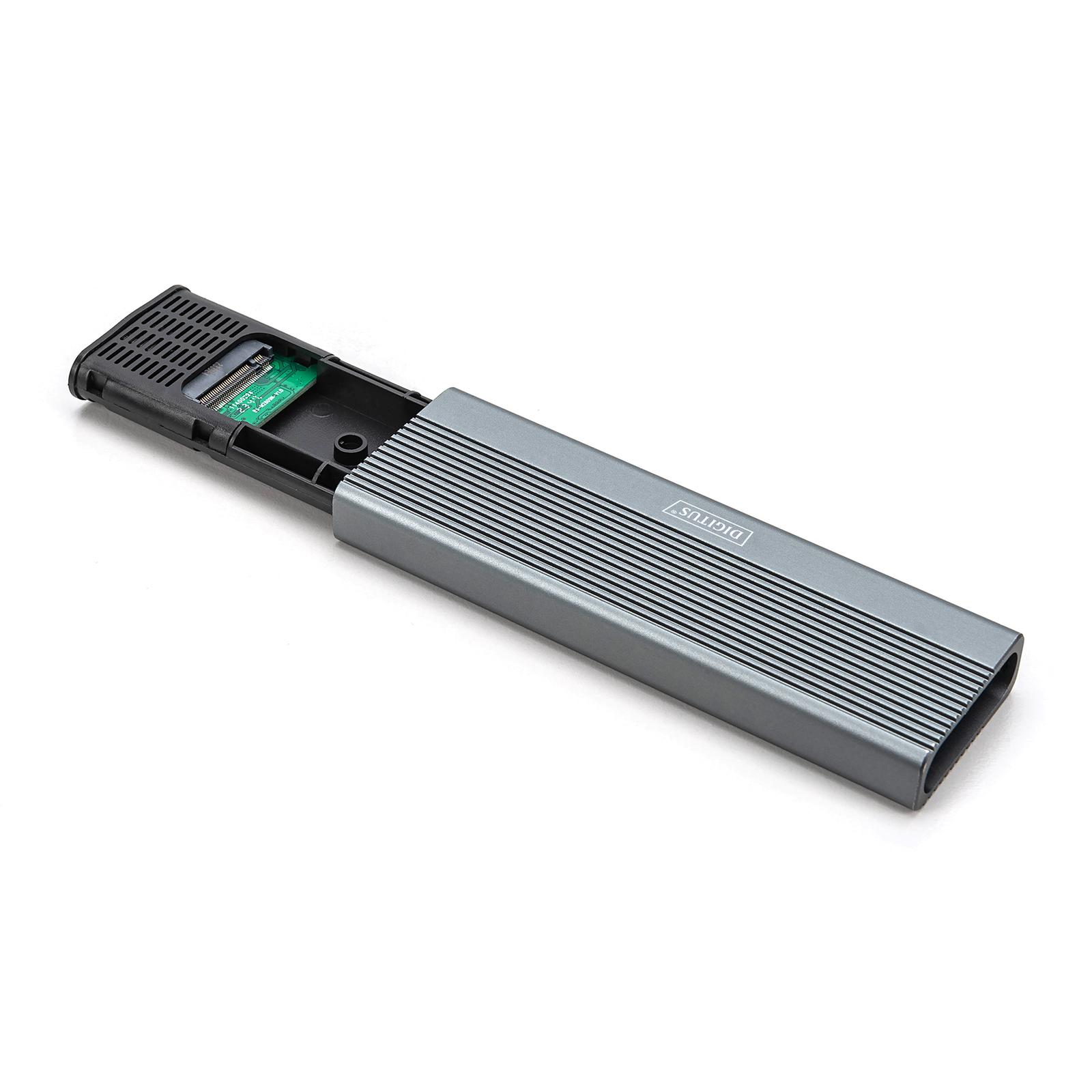 Digitus USB M.2 Hard Drive Enclosure SSD External NVMe 10Gbps USB 3.1 Gen2 Aluminum