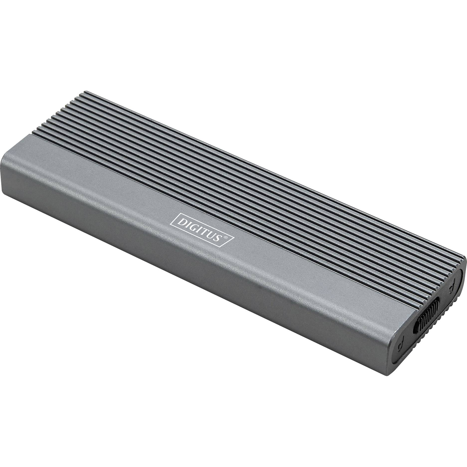 DIGITUS USB M.2 Hard Drive Enclosure SSD External SATA 6Gbps USB 3.1 Gen2 Aluminium Tool-free