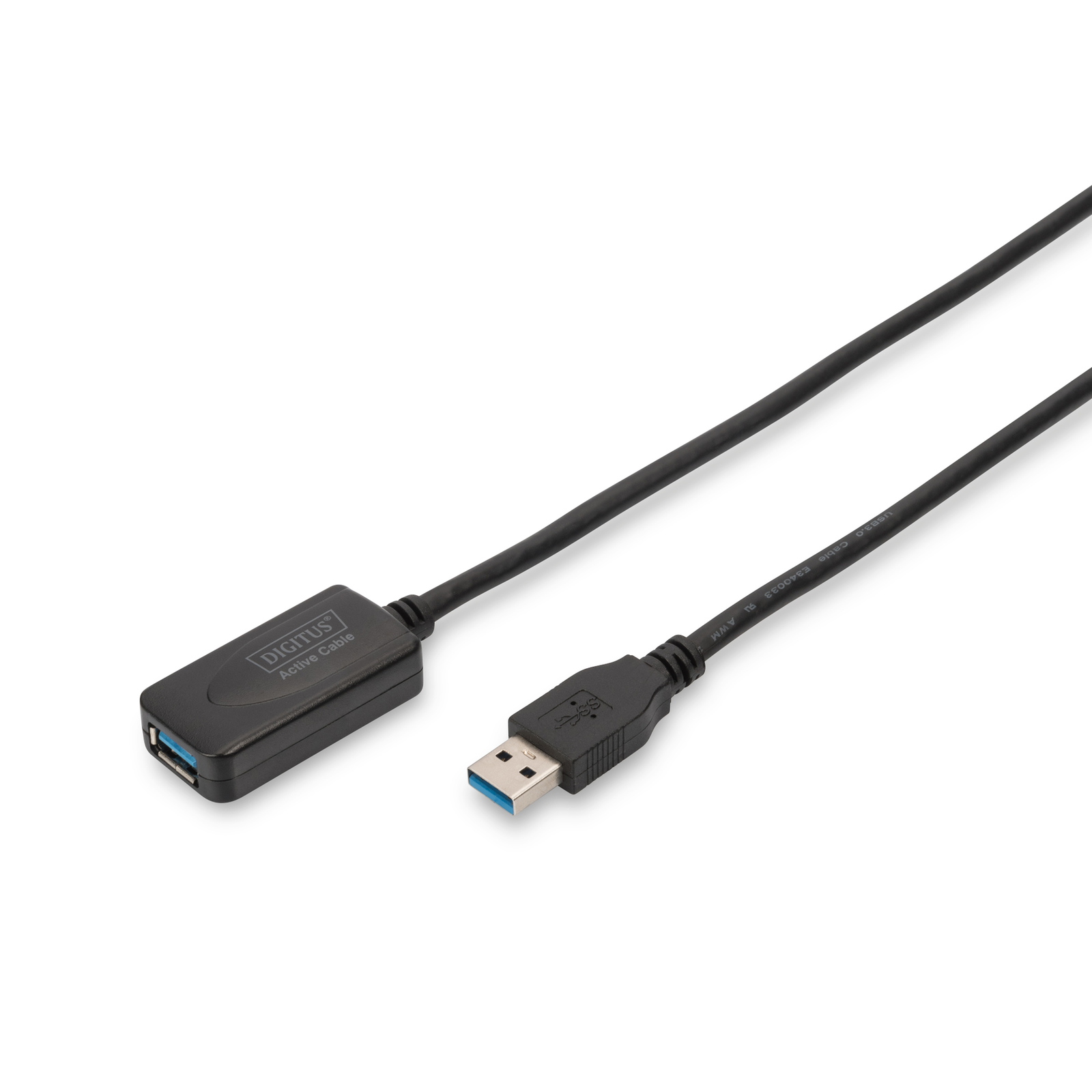 Digitus USB 3.0 Extension Cable Type A -A St/Bu 5.0m Black