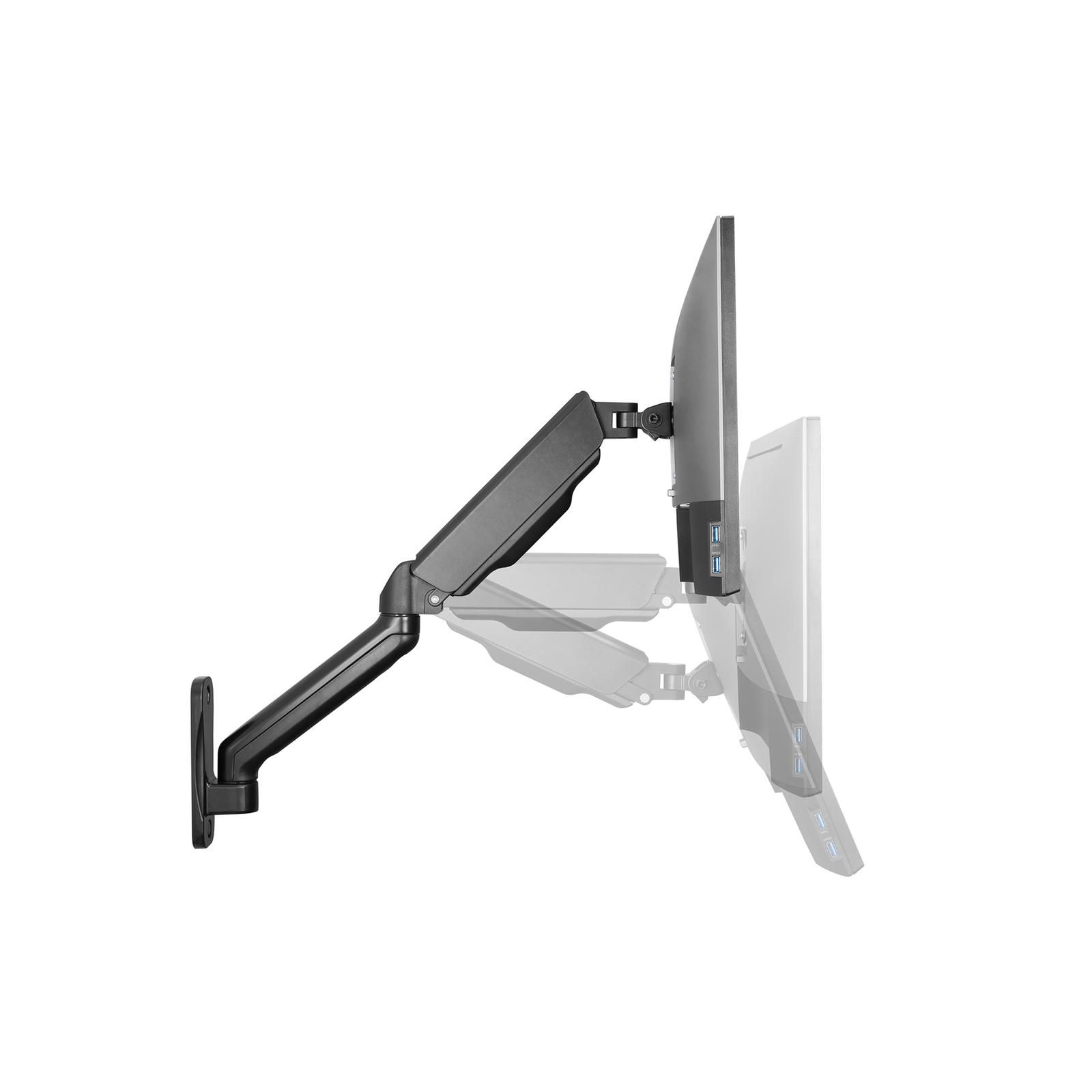 Digitus Universal Monitor Wall Mount with Gas Strut And Swivel Arm