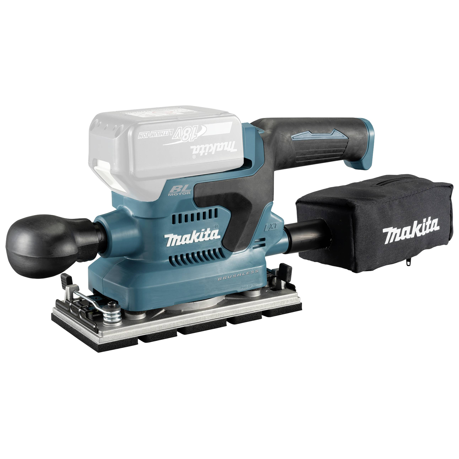 Makita DBO382Z Disc Sander Clamp Black Turquoise Brushless 12000 RPM 2mm