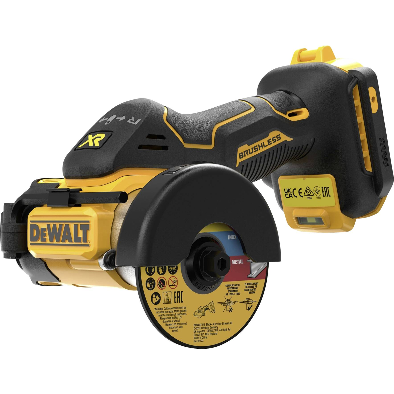 DeWalt DCS438N Cordless Multi-material Cutter 76mm 18Volt Yellow Black No Battery And Charger