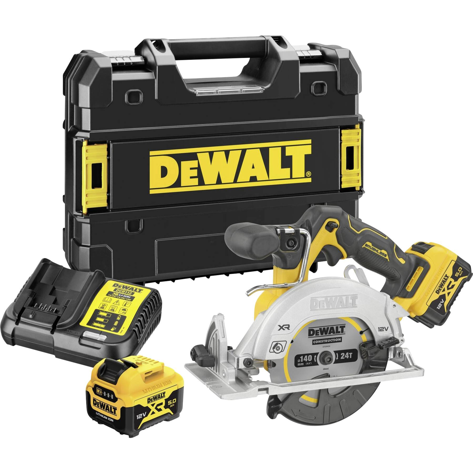 DEWALT DCS512P2-QW Black Yellow 14 Cm 3600 RPM 4.7 Cm 2 Cm 3.3 Cm