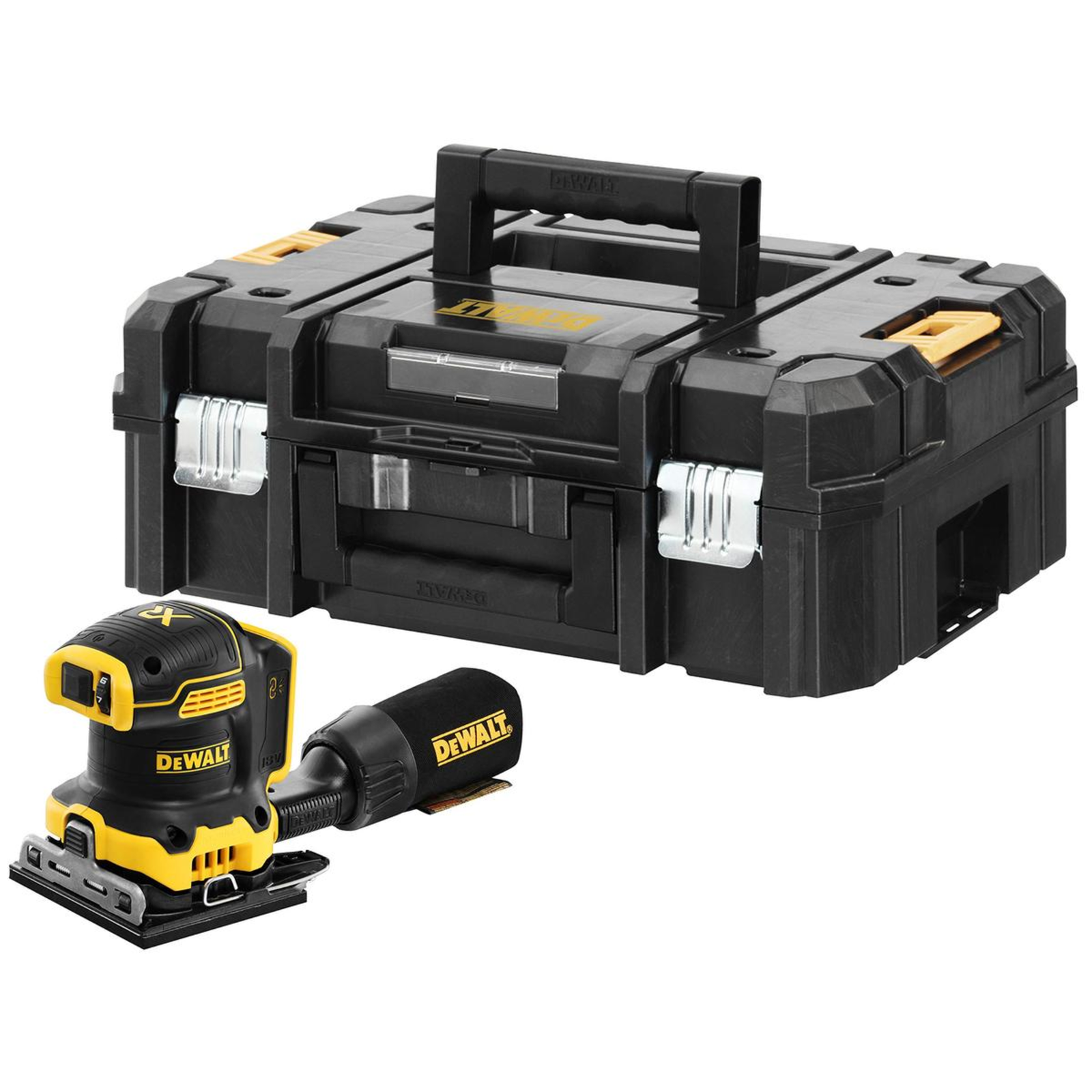 DeWalt DCW200NT Cordless Vibrating Sander 18 Volt Yellow Black No Battery And Charger