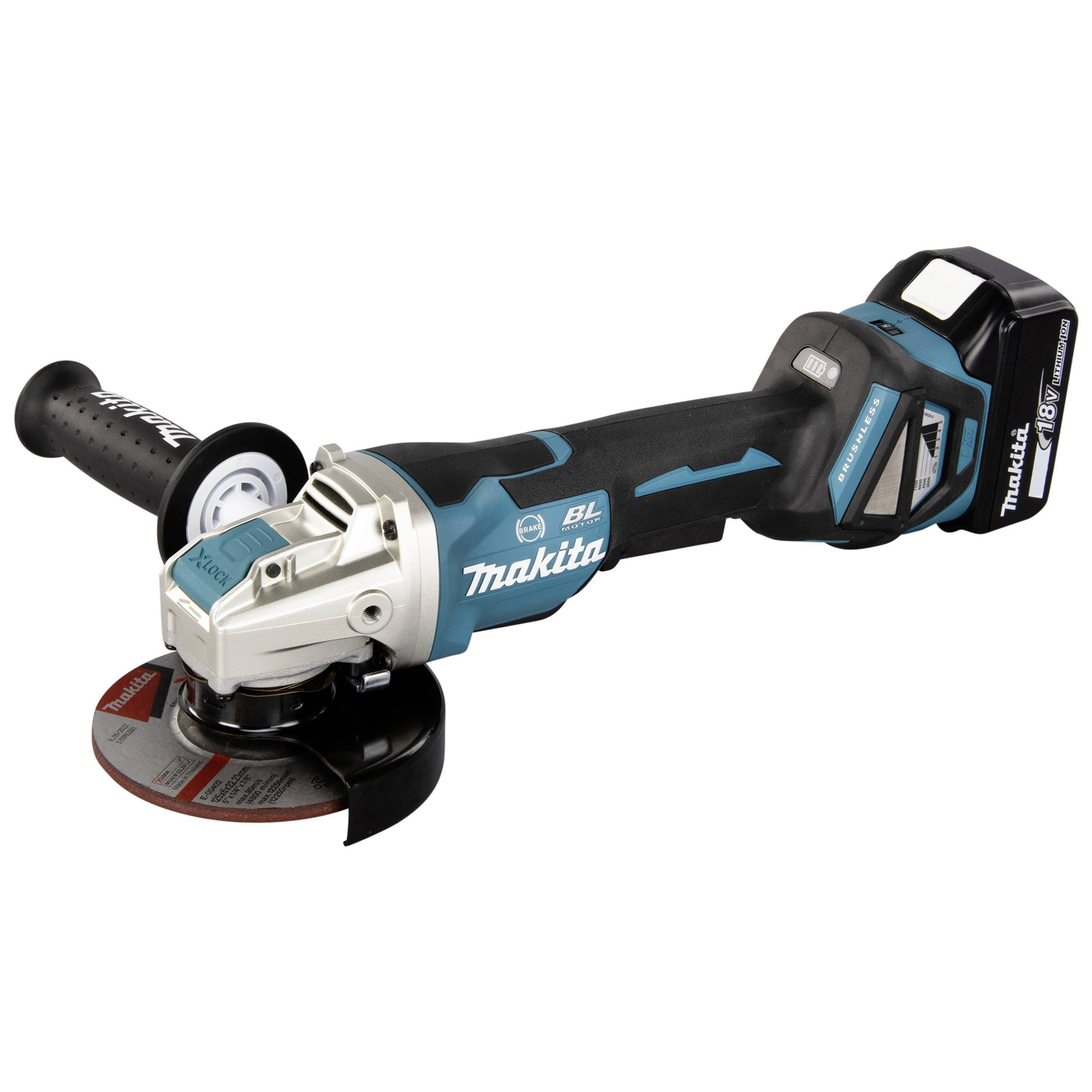 Makita DGA519RTJ Angle Grinder Cordless 125 Mm 2 Batteries 18 V (DGA519RTJ)