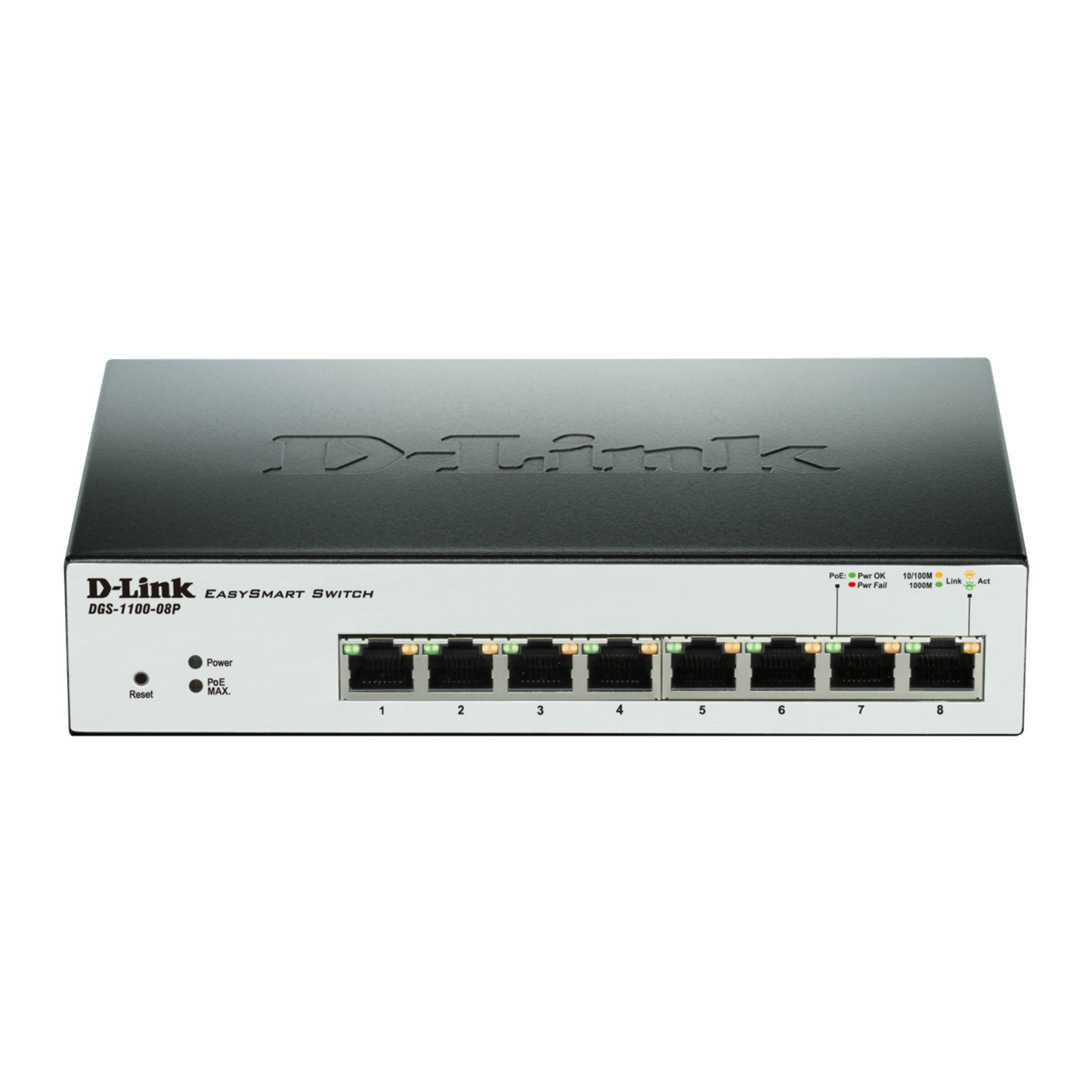 D-Link EasySmart Switch DGS-1100-08P Switch Managed 8 X 101001000 (PoE) Desktop PoE (1305523)