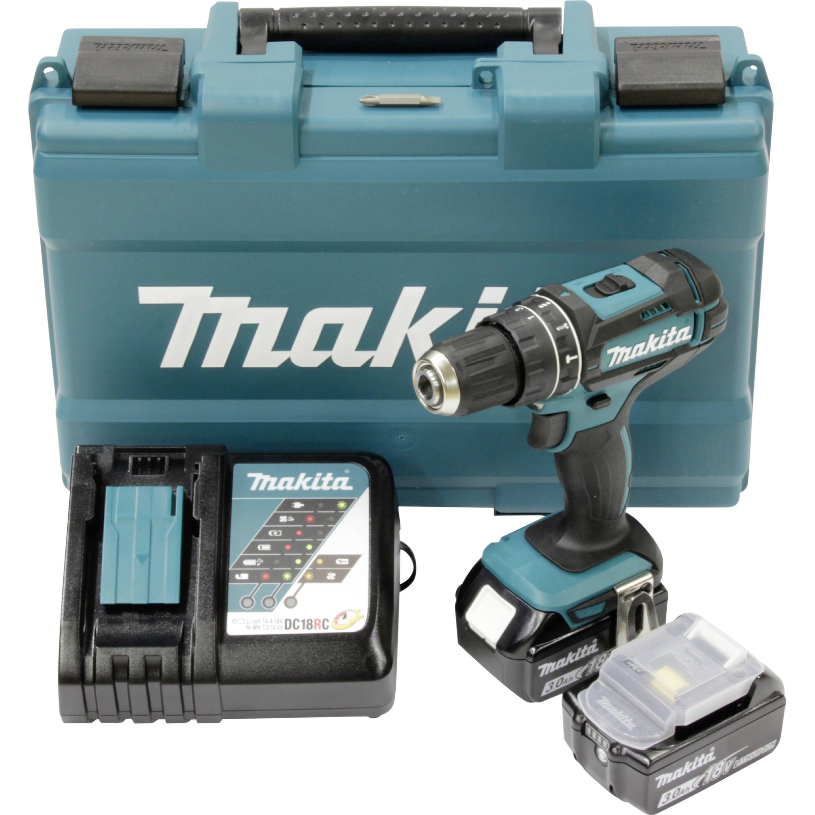 Makita Cordless Impact Drill DHP482RFE 2x3.0Ah18V