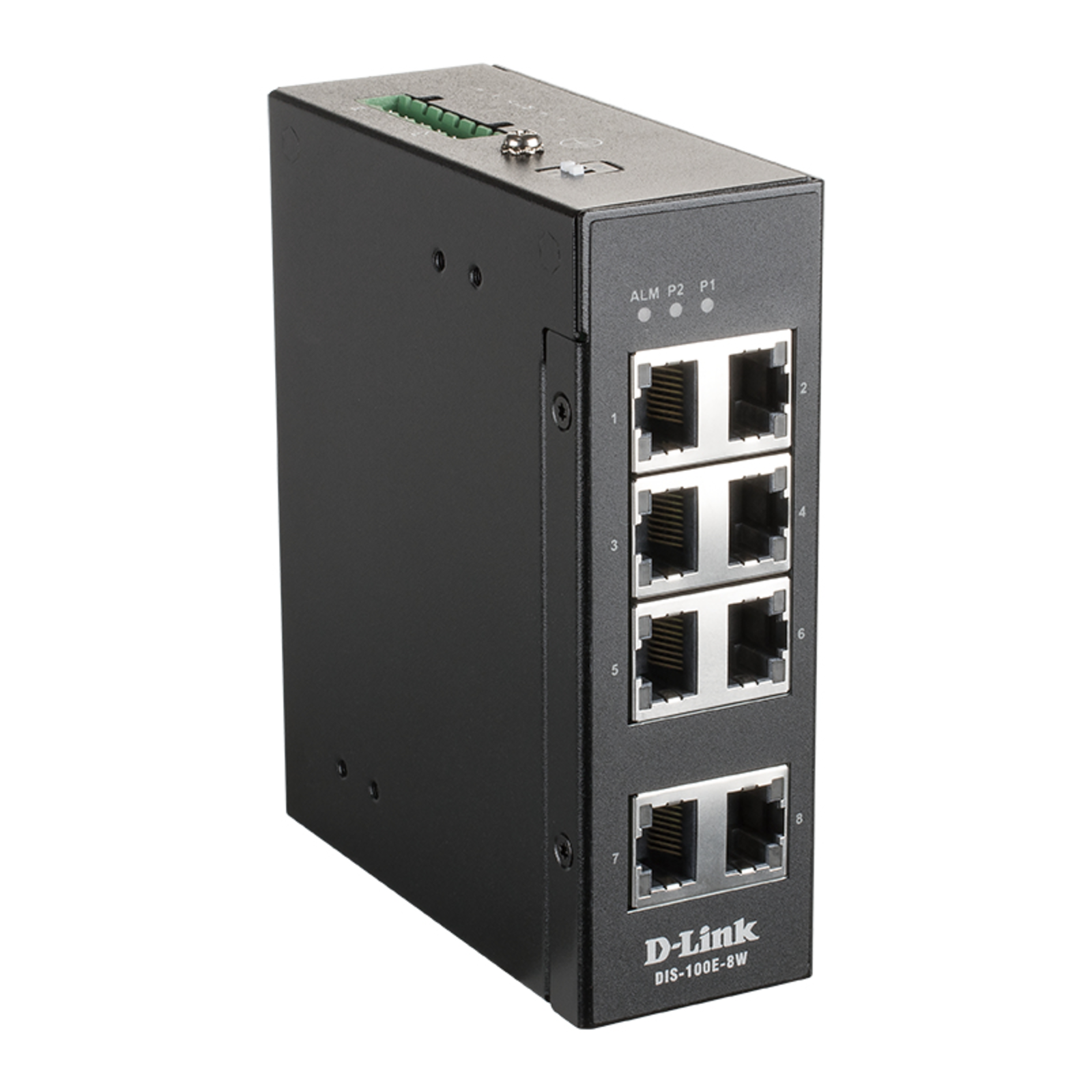 D-Link DIS-100E-8W Unmanaged L2 Fast Ethernet 10-100 Full Duplex Rack Mounting Wall Mounting