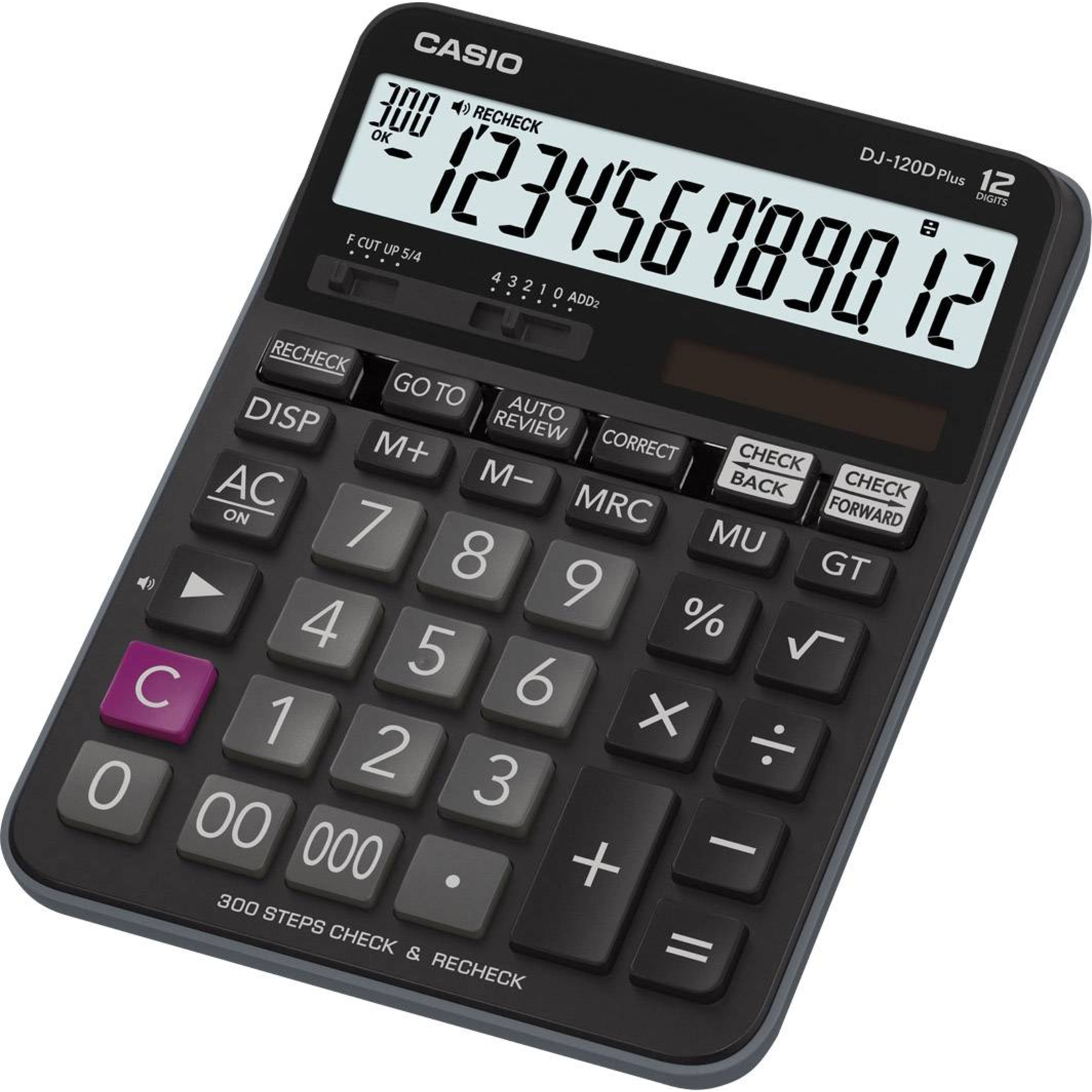 CASIO Desktop Calculator DJ-120D Plus Black