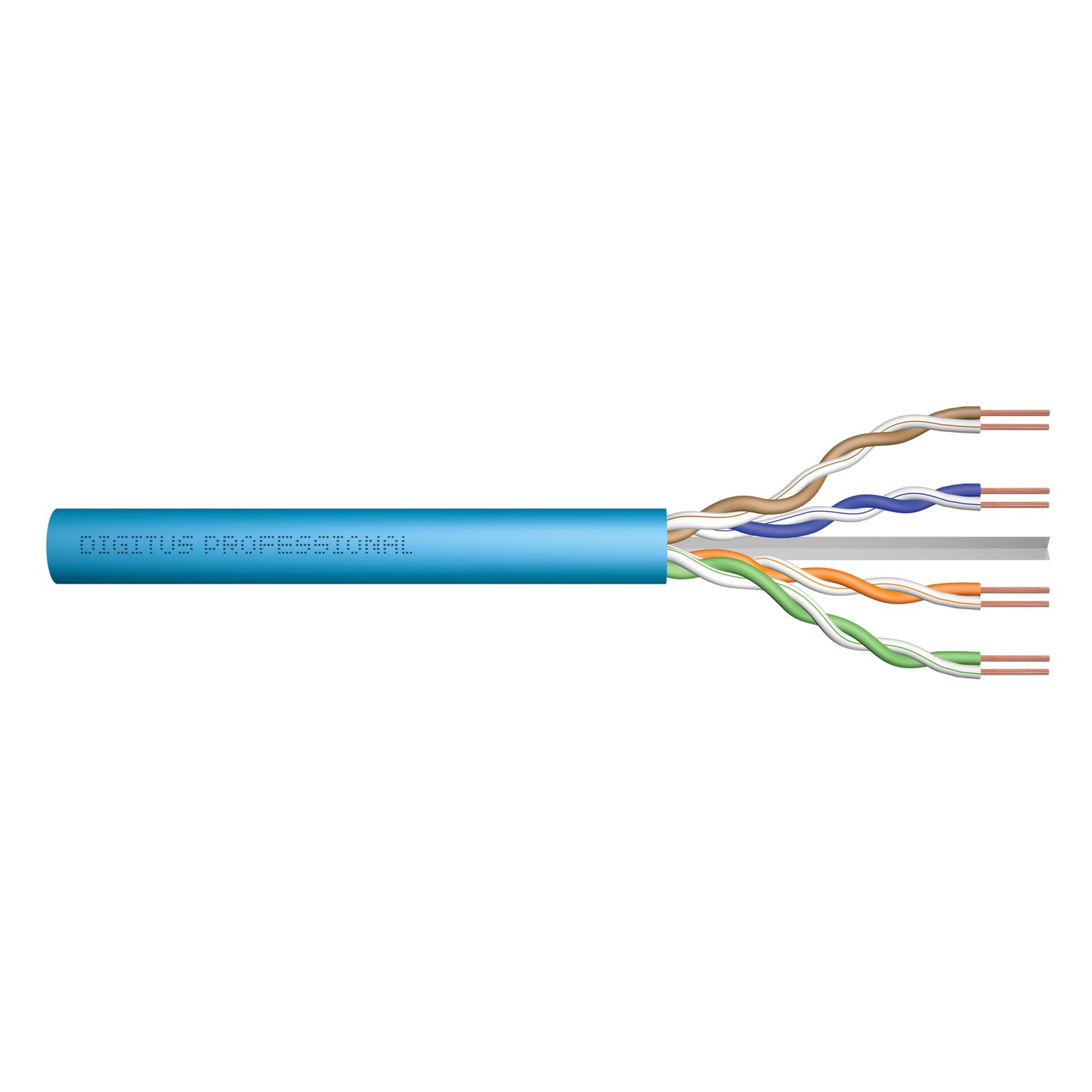 DIGITUS CAT.6A UUTP Installation Cable Simplex 305m Gray