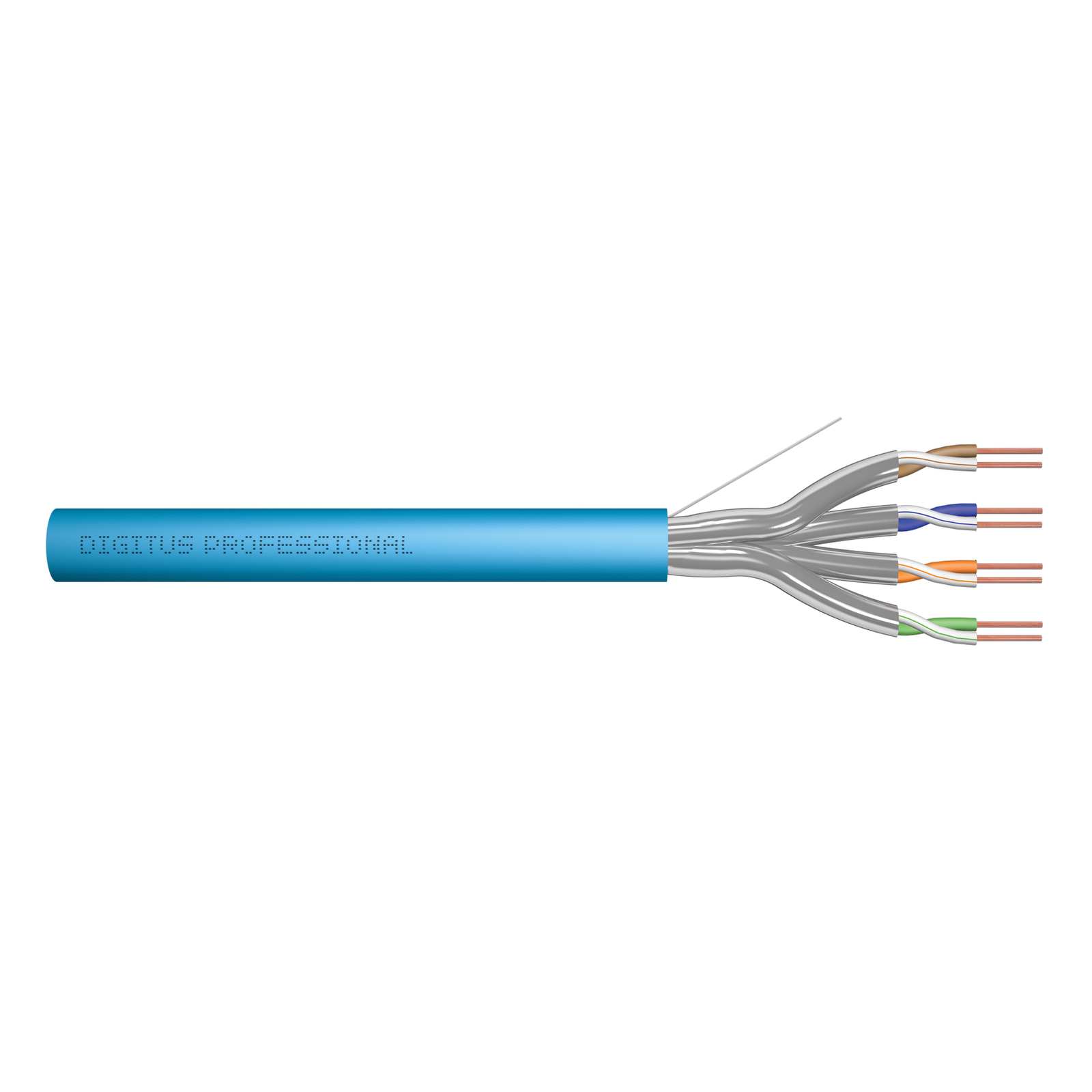 Digitus CAT.6A U/FTP Installation Cable 100m Simplex,100m,grey
