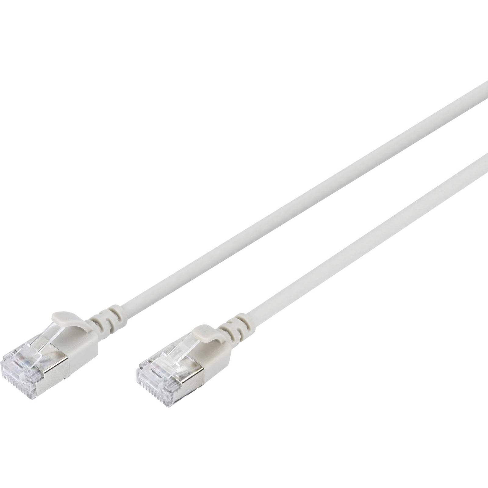 DIGITUS CAT 6A F-FTP Slim Patch Cable 10 M Grey Cat6a F/FTP FFTP RJ-...