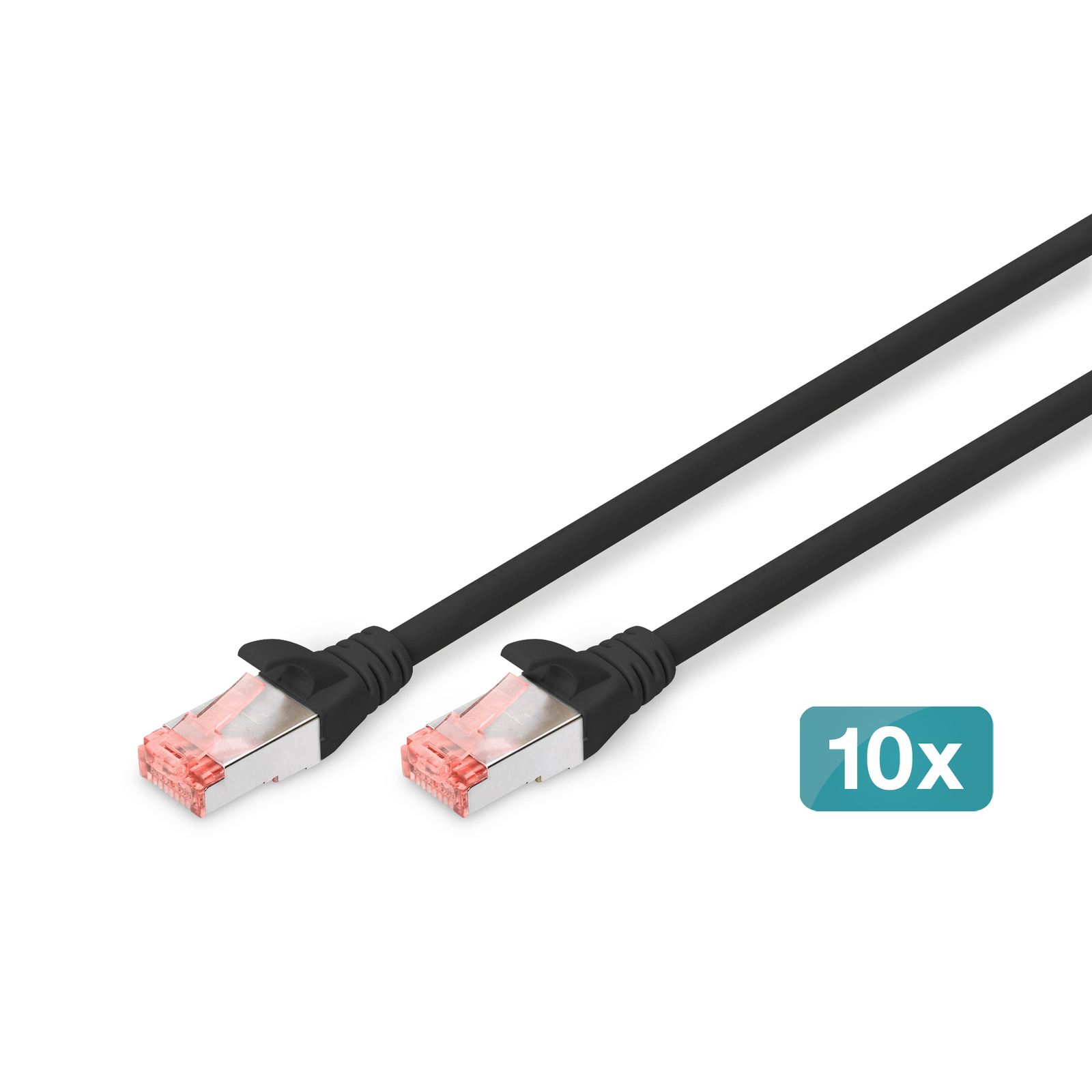 Digitus CAT 6 S FTP Patchcable 10 Pieces 5m Black