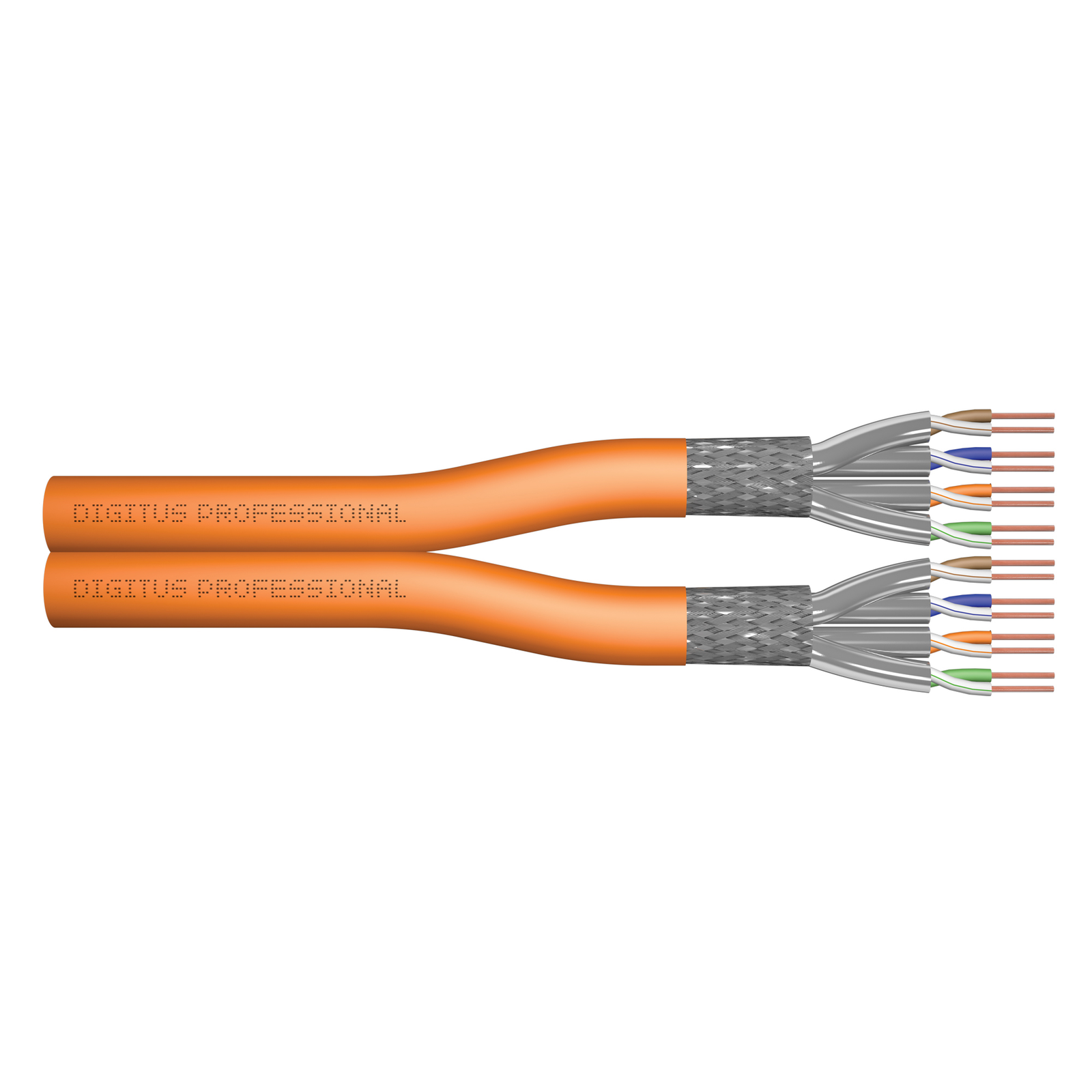 Digitus Installation Cable Cat7 S FTP Tw.Pair 100m Oran AWG23 1 Dupl