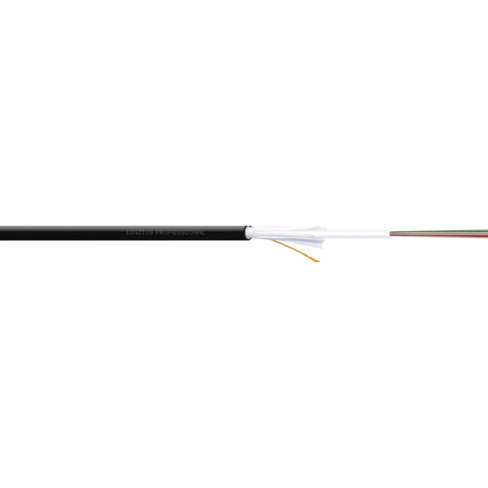 DIGITUS Indoor/outdoor Installation Cable A/I-DQ (ZN) BH 9/125 OS2 12 Fibres BauPVO Dca LSZH